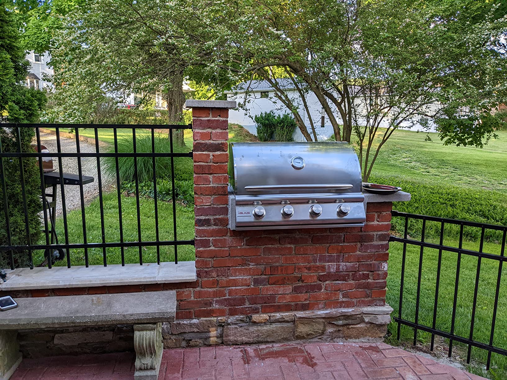 Blaze Outdoor Kitchen Grill | 25- inch Built-in Propane Gas Grill | 3 Burner Barbecue | Premium BBQ | Commercial Grade Grilling Experience | Best in Class Warranty | Prelude LBM BLZ-3LBM-LP - Customer Photo 2