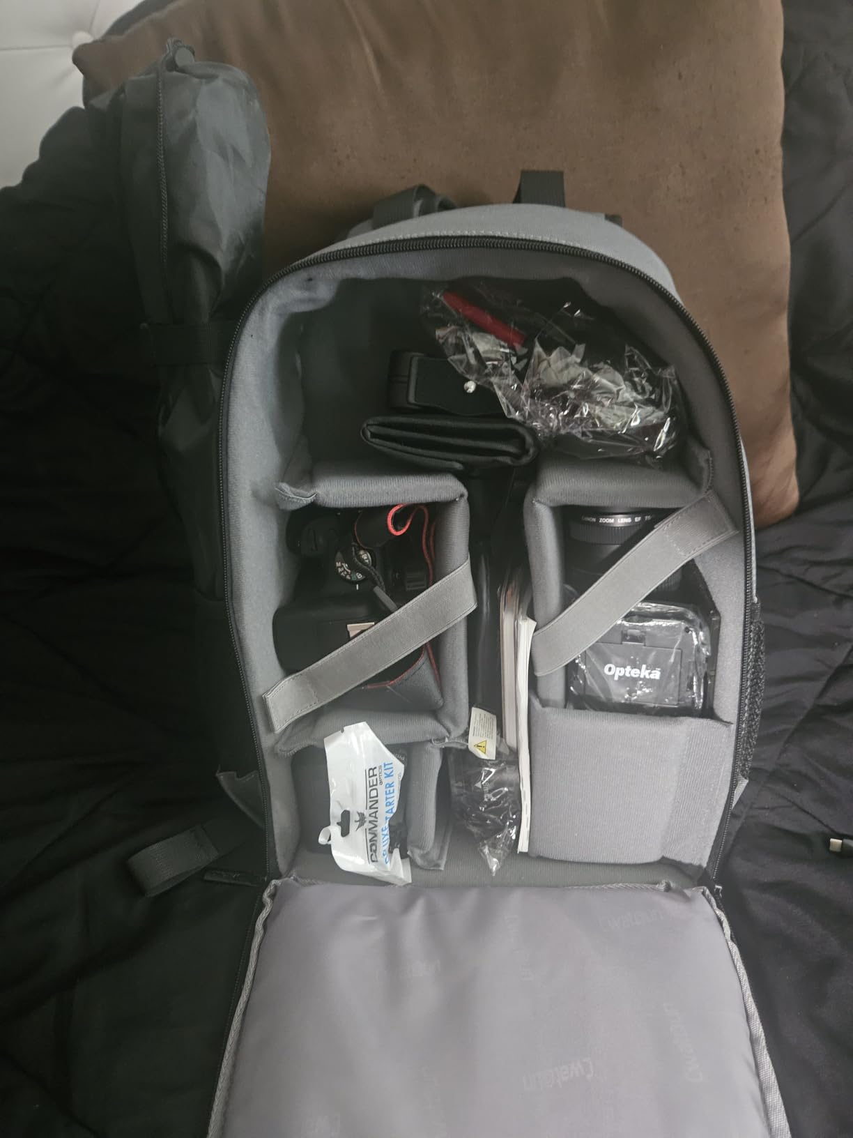 Cwatcun Camera Backpack Trolley Case Bag with Tripod Holder Anti-Theft Waterproof Camera Bag fits 15.6' Laptop for Canon Nikon Sony DSLR SLR Camera for Women Men Photographer Customer Review Cwatcun Camera Backpack Trolley Case Bag with Tripod Holder Anti-Theft Waterproof Camera Bag fits 15.6' Laptop for Canon Nikon Sony DSLR SLR Camera for Women Men Photographer - Customer Photo 1