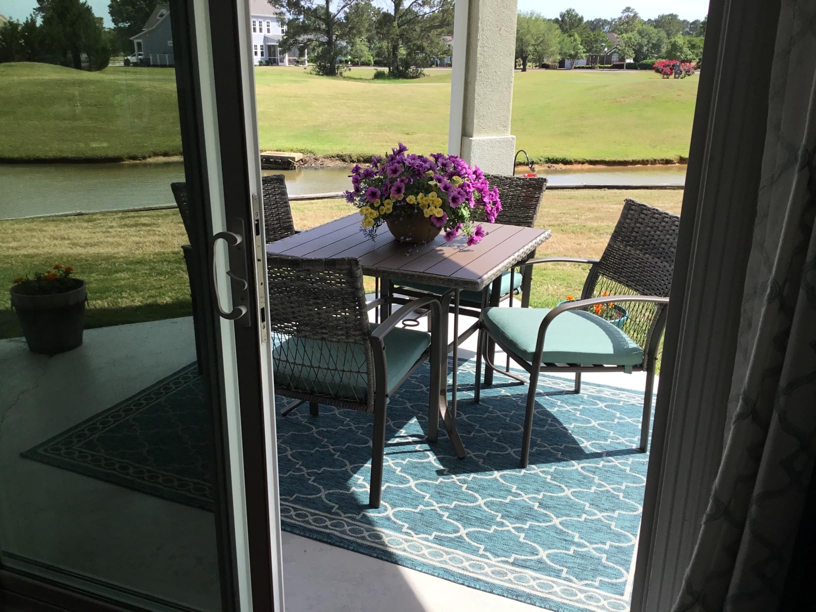 Pamapic 8504 Patio Dining 7 Piece, Outdoor Wicker Furniture Set for Backyard Garden Deck Poolside/Iron Slats Table Top, Removable Cushions, 7 Pack, Beige Customer Review Pamapic 8504 Patio Dining 7 Piece, Outdoor Wicker Furniture Set for Backyard Garden Deck Poolside/Iron Slats Table Top, Removable Cushions, 7 Pack, Beige - Customer Photo 1