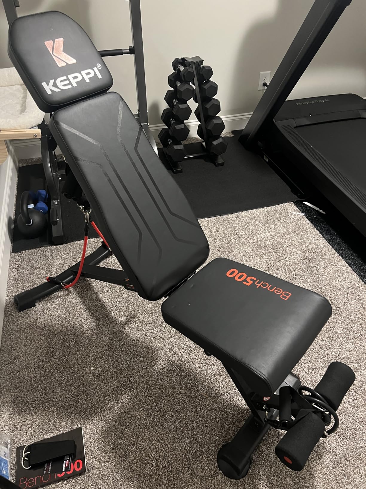 Keppi 900LB Weight Bench, Adjustable Foldable Workout Bench Press for Full Body Strength Training, Incline Decline Bench with Fast Folding - New Version - Customer Photo 2