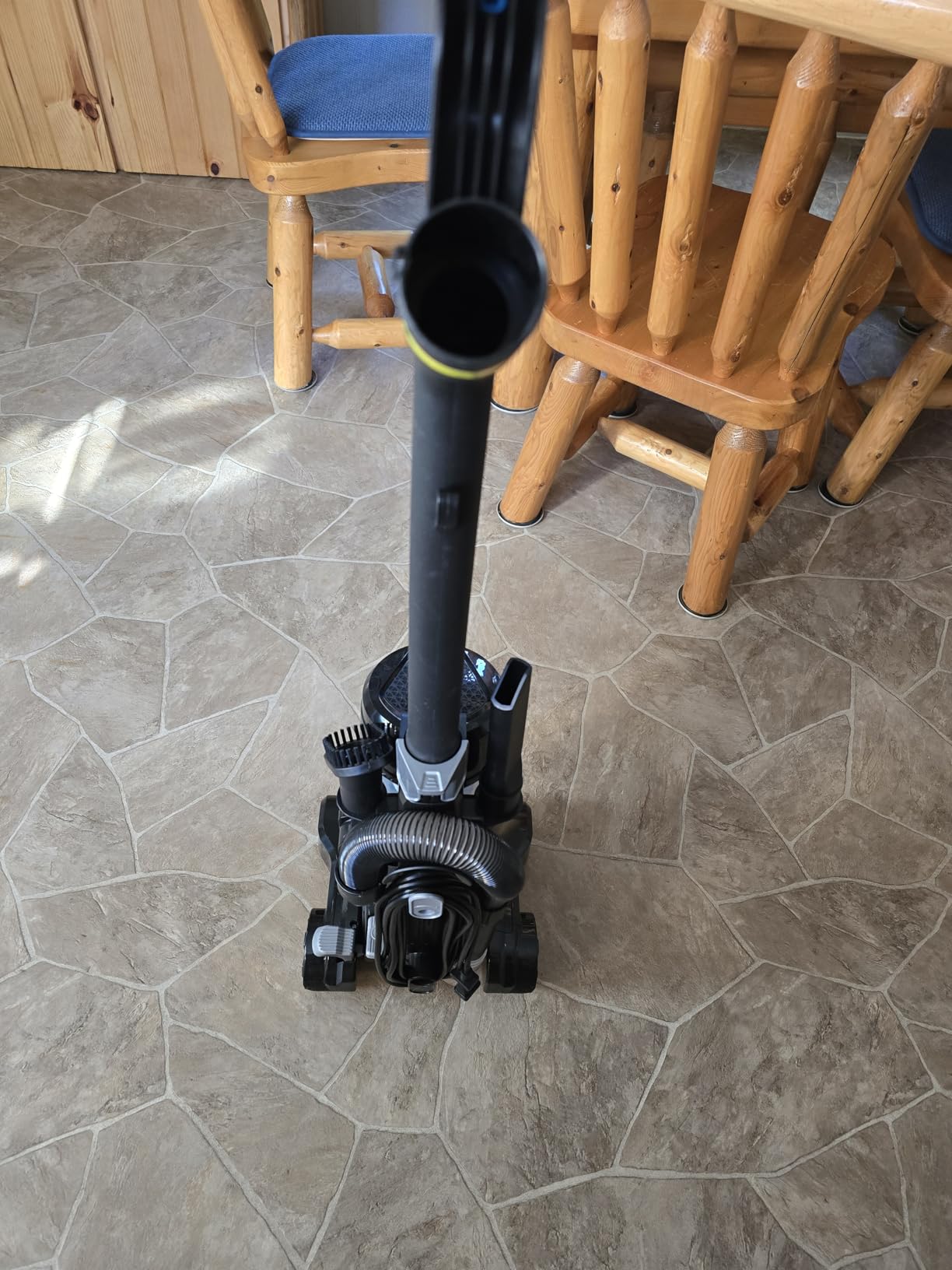 Eureka NEU10AE5 Powerful Bagless Upright Vacuum Cleaner Carpet and Floor, AirSpeed Ultra-Lightweight Vacuum Cleaner, w/ Replacement Filter, Blue Customer Review Eureka NEU10AE5 Powerful Bagless Upright Vacuum Cleaner Carpet and Floor, AirSpeed Ultra-Lightweight Vacuum Cleaner, w/ Replacement Filter, Blue - Customer Photo 3
