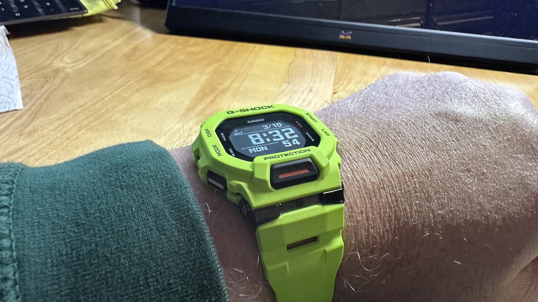 Casio G-Shock G-Squad Move Digital Connected Lime Green Resin Strap Fitness Watch GBD200-9 - Customer Photo 2