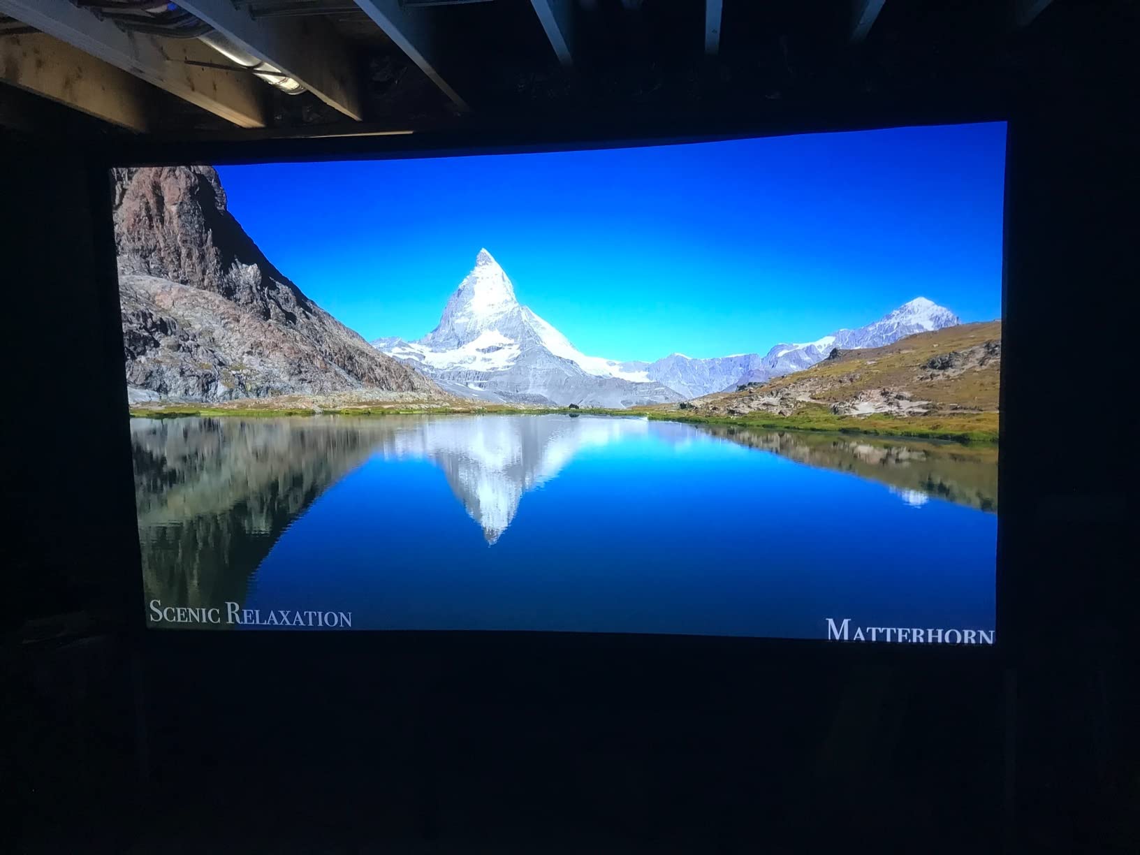 Horizon Pro 4K Projector, 1500 ISO Lumens, Android TV 10.0 Movie Projector with Integrated Harman Kardon Speakers, Auto Keystone Screen Adaption Home Theater Projector customer photo 1