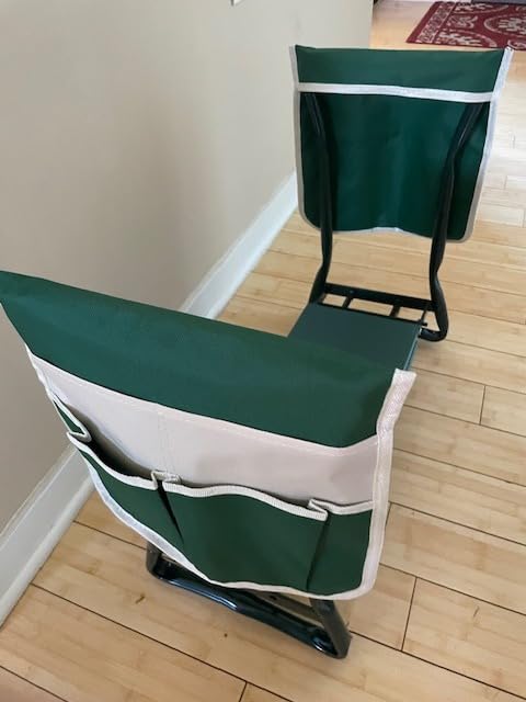 KVR Upgraded Garden Kneeler and Seat with Thicken & Widen Soft Kneeling Pad,Heavy Duty Foldable Gardener Stool with 2 Tool Pouches,Gardening Gifts for Women Mom Men Seniors customer photo 1