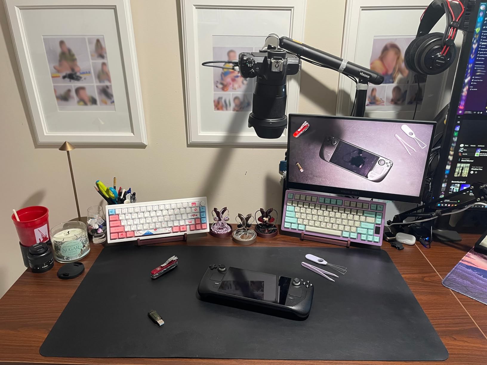 VIVO Electric Corner 63 x 55 inch L-Shaped Standing Desk, Memory Height Adjustment, Black Top Black Frame, DESK-E3CTB - Customer Photo 1