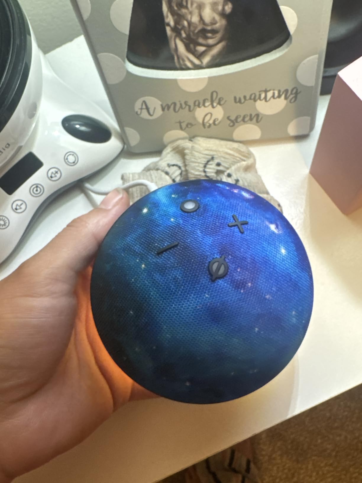 Amazon Echo Dot Kids (newest model) - Designed for kids, with Alexa+ Early Access, parental controls, Includes 1 Year of Amazon Kids+, Owl - Customer Photo 2