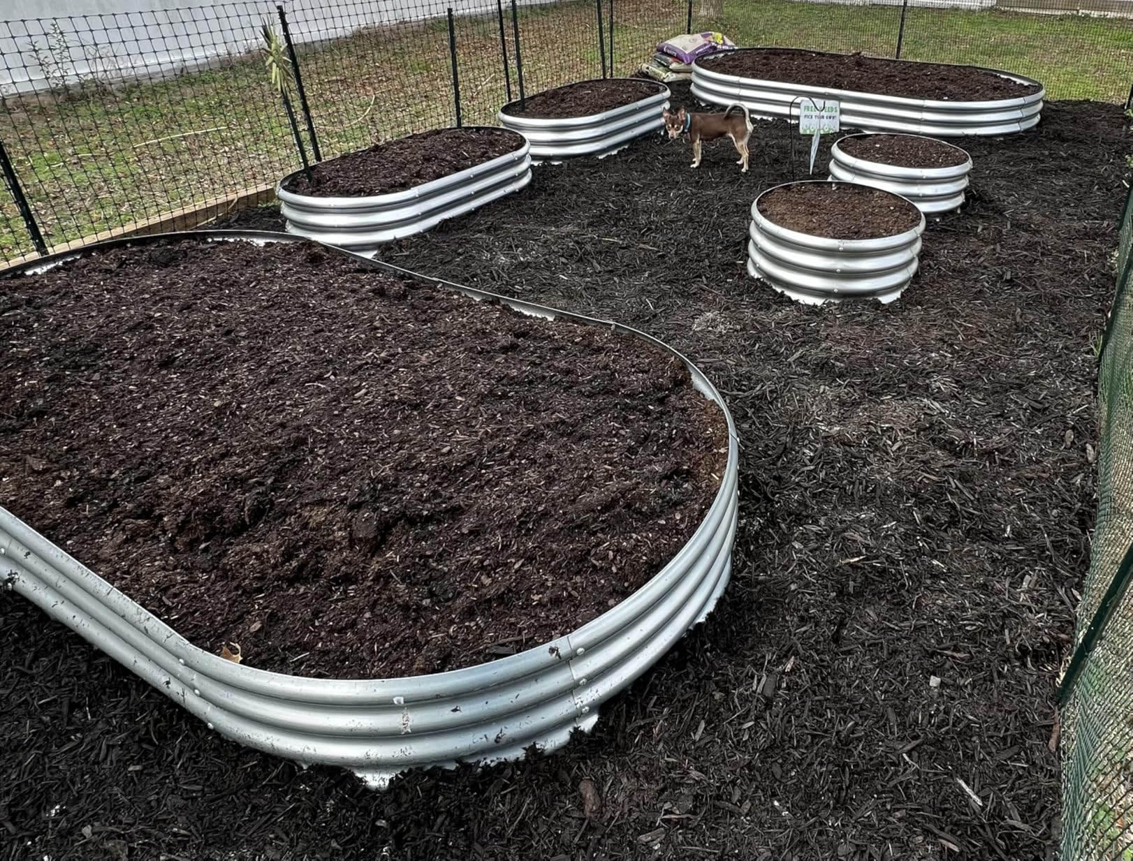 Land Guard Galvanized Raised Garden Bed Kit, Galvanized Planter Garden Boxes Outdoor, Oval Large Metal Raised Garden Beds for Vegetables customer photo 1