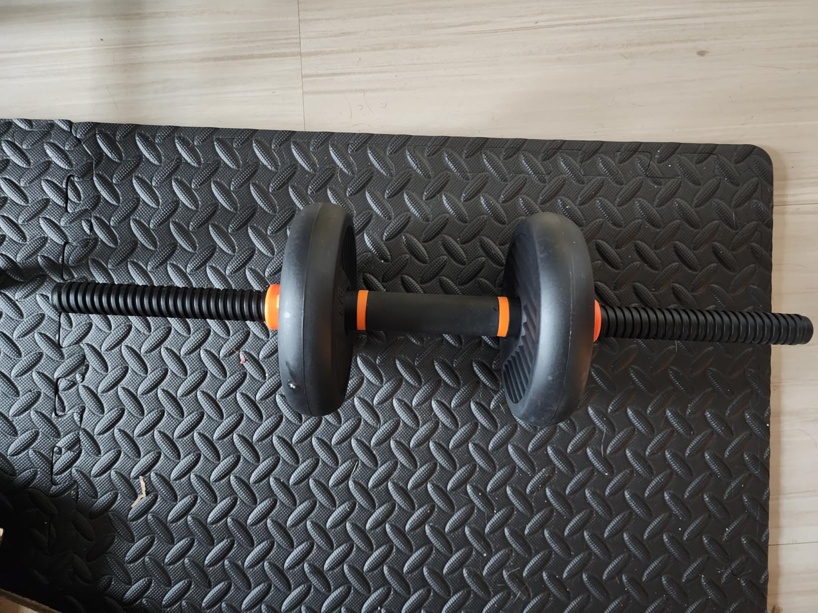 FEIERDUN Adjustable Dumbbells, 20/30/40/45/70/90lbs Free Weight Set with Connector, 5 in1 Dumbbells Set Used as Barbell, Kettlebells, Push up Stand, Weight Plate, Fitness Exercises for Home Gym Suitable Men/Women Customer Review FEIERDUN Adjustable Dumbbells, 20/30/40/45/70/90lbs Free Weight Set with Connector, 5 in1 Dumbbells Set Used as Barbell, Kettlebells, Push up Stand, Weight Plate, Fitness Exercises for Home Gym Suitable Men/Women - Customer Photo 5