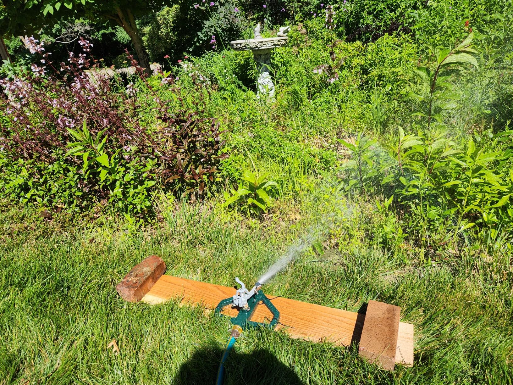 STYDDI Heavy Duty Impact Sprinkler with Metal Base, Adjustable Circular Impulse Lawn Sprinkler for Medium to Large Lawn, Yard and Areas, Water Coverage up to 5,800 Sq. Ft customer photo 1