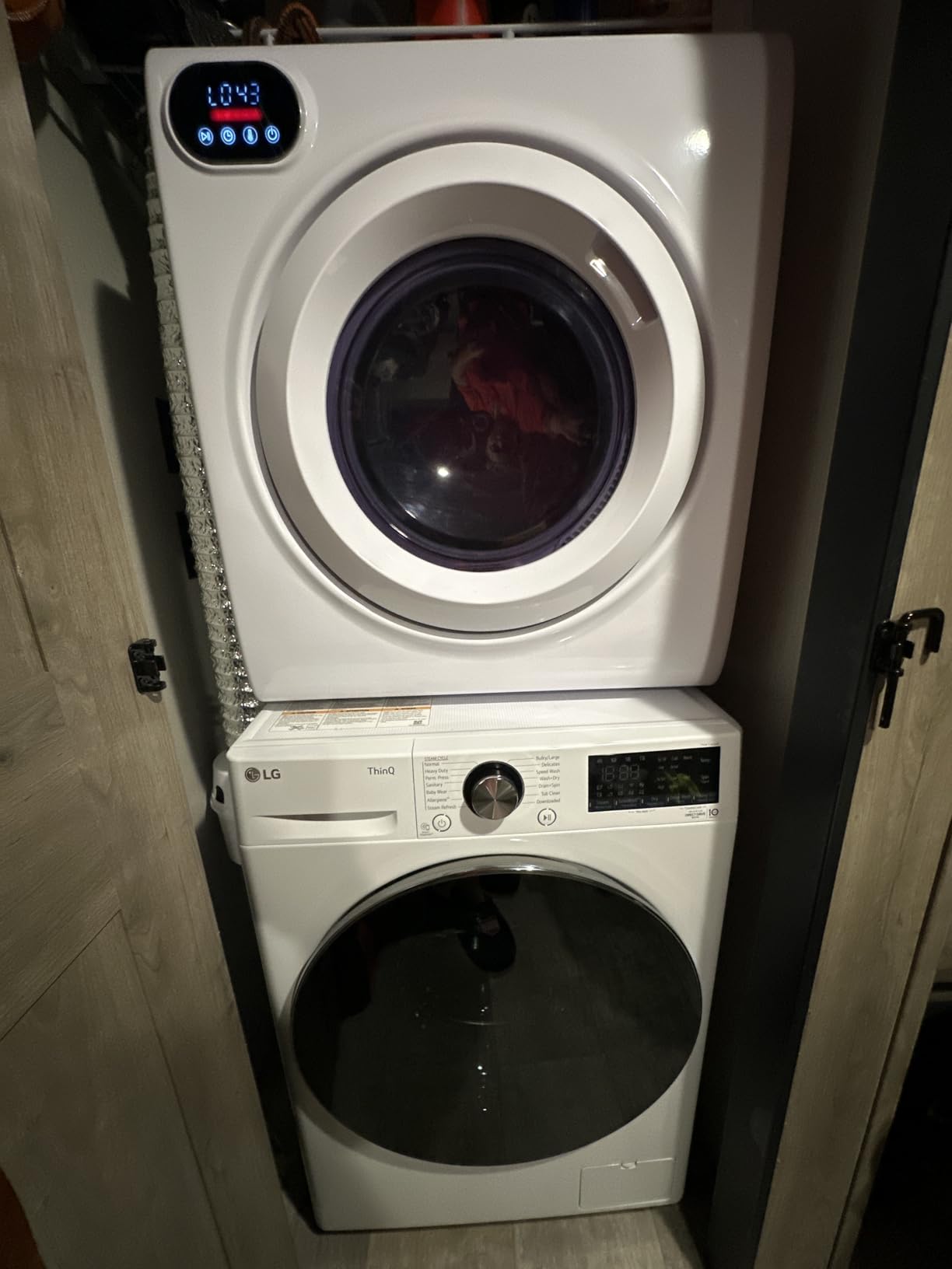 LG WM3555HWA 24 Inch Smart All In One Washer/Dryer with 2.3 cu. ft. Capacity, Wi-Fi Enabled, 14 Wash Cycles, 1400 RPM, Ventless - Customer Photo 1