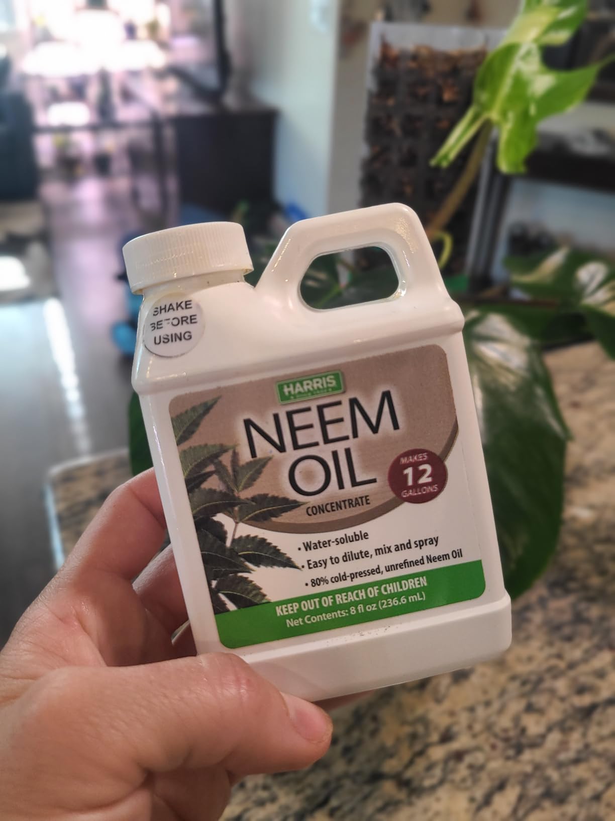 HARRIS Neem Oil Cold Pressed Water Soluble Concentrate, Makes 12 Gallons Customer Review HARRIS Neem Oil Cold Pressed Water Soluble Concentrate, Makes 12 Gallons - Customer Photo 2