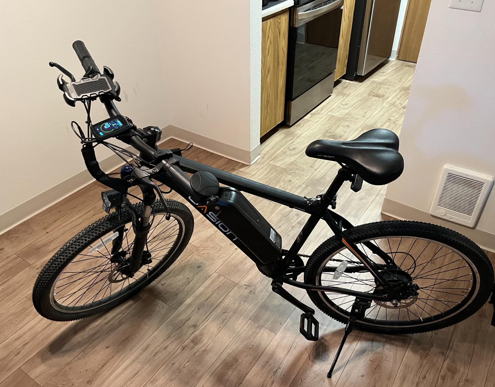 Jasion EB5 Electric Bike for Adults with Peak 750W Brushless Motor, 40Miles 20MPH Commuting Electric Mountain Bike with 360Wh Removable Battery, 7-Speed, 26 Jasion EB5 Electric Bike for Adults with Peak 750W Brushless Motor, 40Miles 20MPH Commuting Electric Mountain Bike with 360Wh Removable Battery, 7-Speed, 26