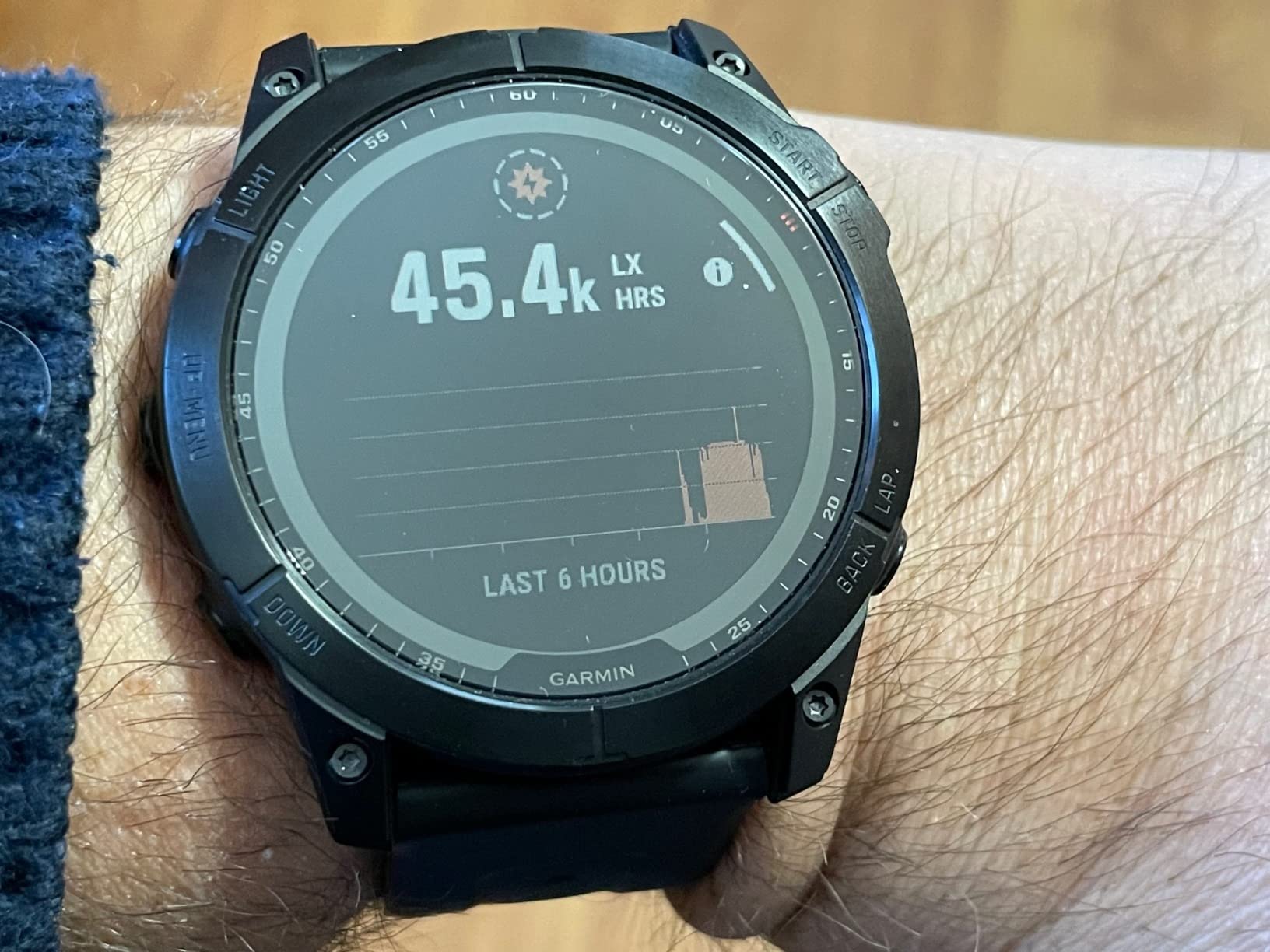 Garmin Fenix 7X Sapphire Solar, Larger Sized Adventure smartwatch, with Solar Charging Capabilities, Rugged Outdoor Watch with GPS, Touchscreen, Wellness Features, Black DLC Titanium with Black Band - Customer Photo 2