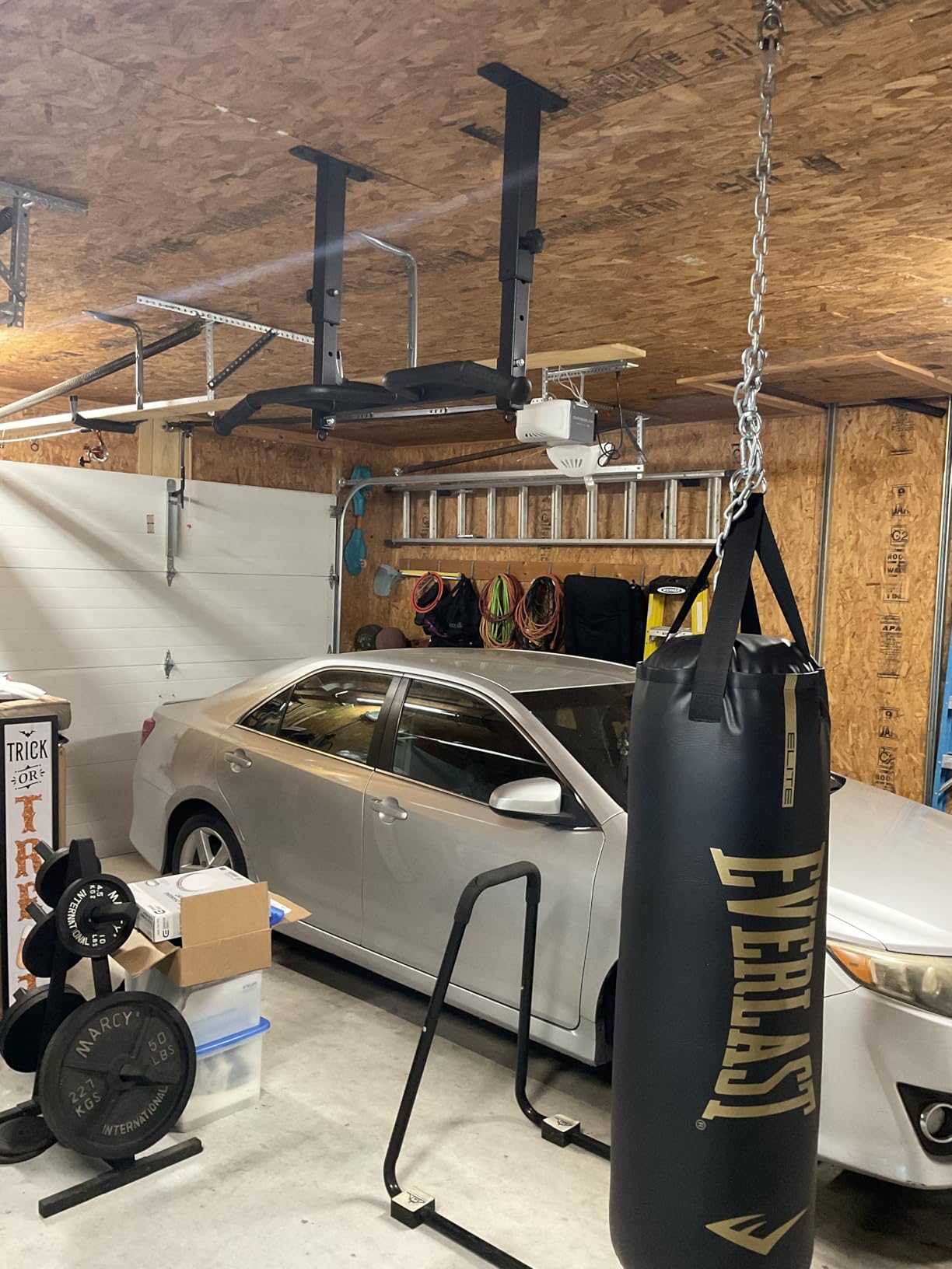 SELEWARE Heavy Duty Welded Pull Up Bar, Versatile Doorway Wall Mount, Joist Mounted, and Ceiling Mounted Chin Up Bars, Thick Metal Sturdy Construction for Full Body Workouts Support 500 lbs - Customer Photo 2