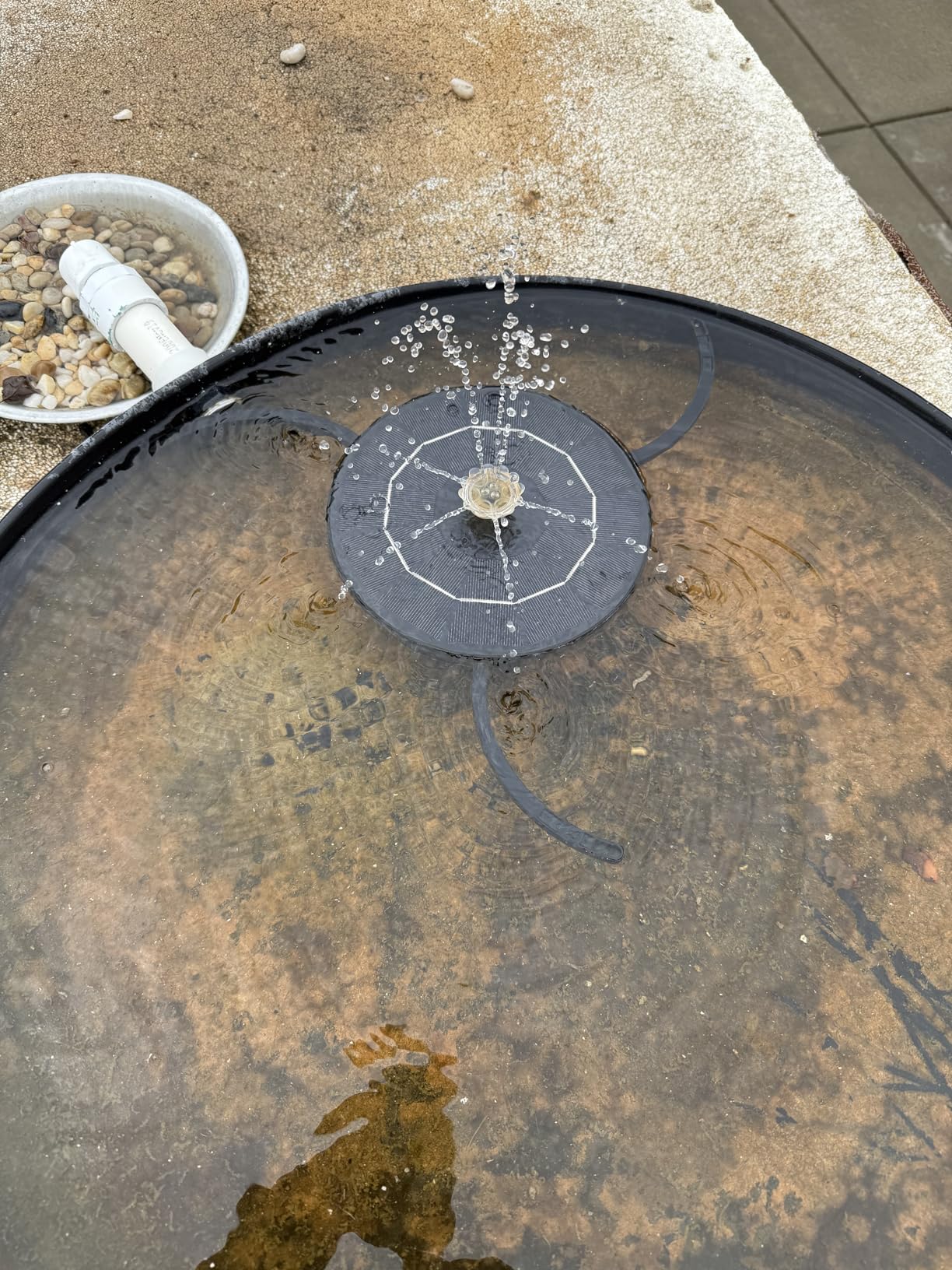 AISITIN 3.5W Solar Fountain Pump for Bird Bath Separated Design & 8 Nozzles customer photo 1