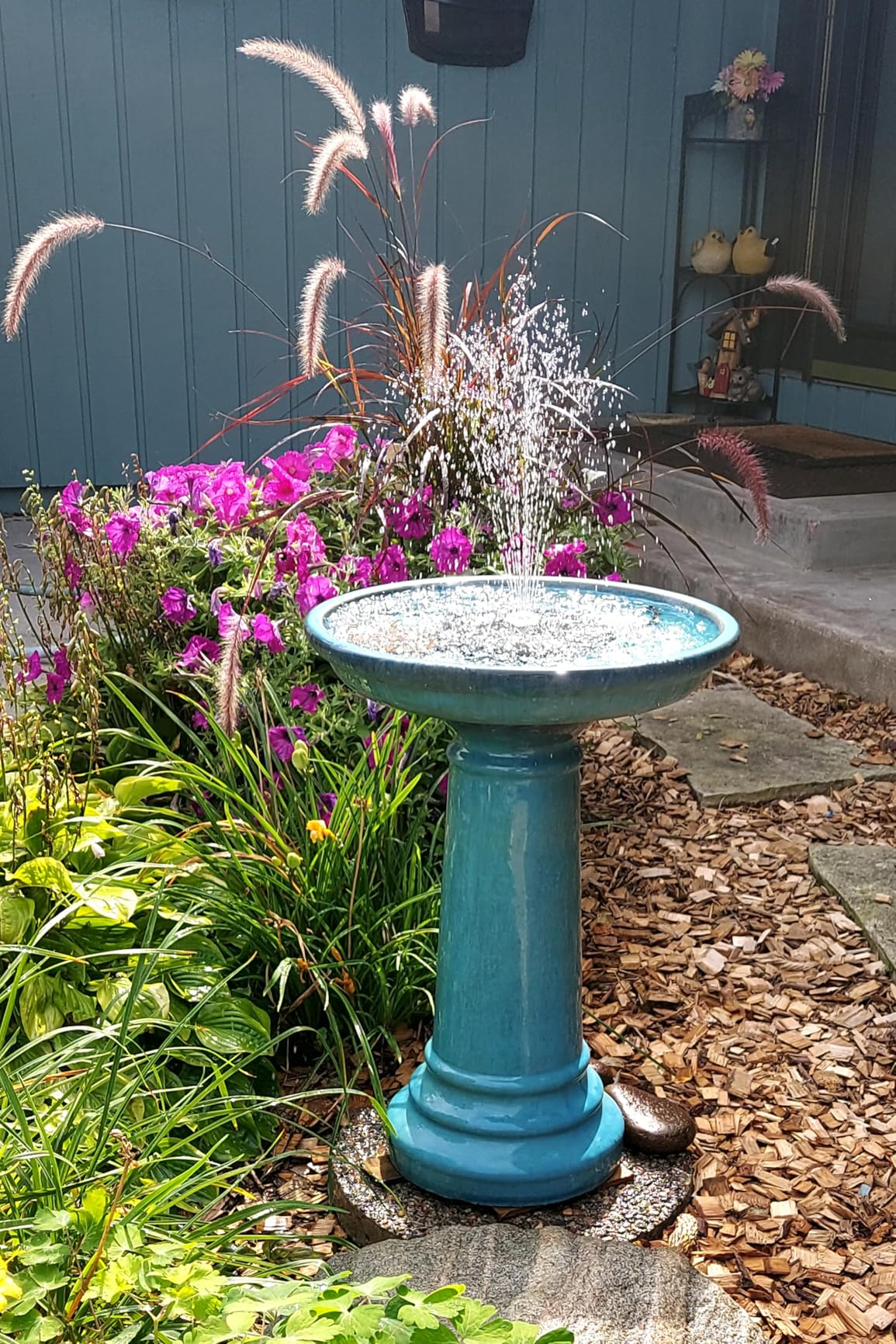 AISITIN 3.5W Solar Fountain Pump for Bird Bath Separated Design & 8 Nozzles customer photo 2