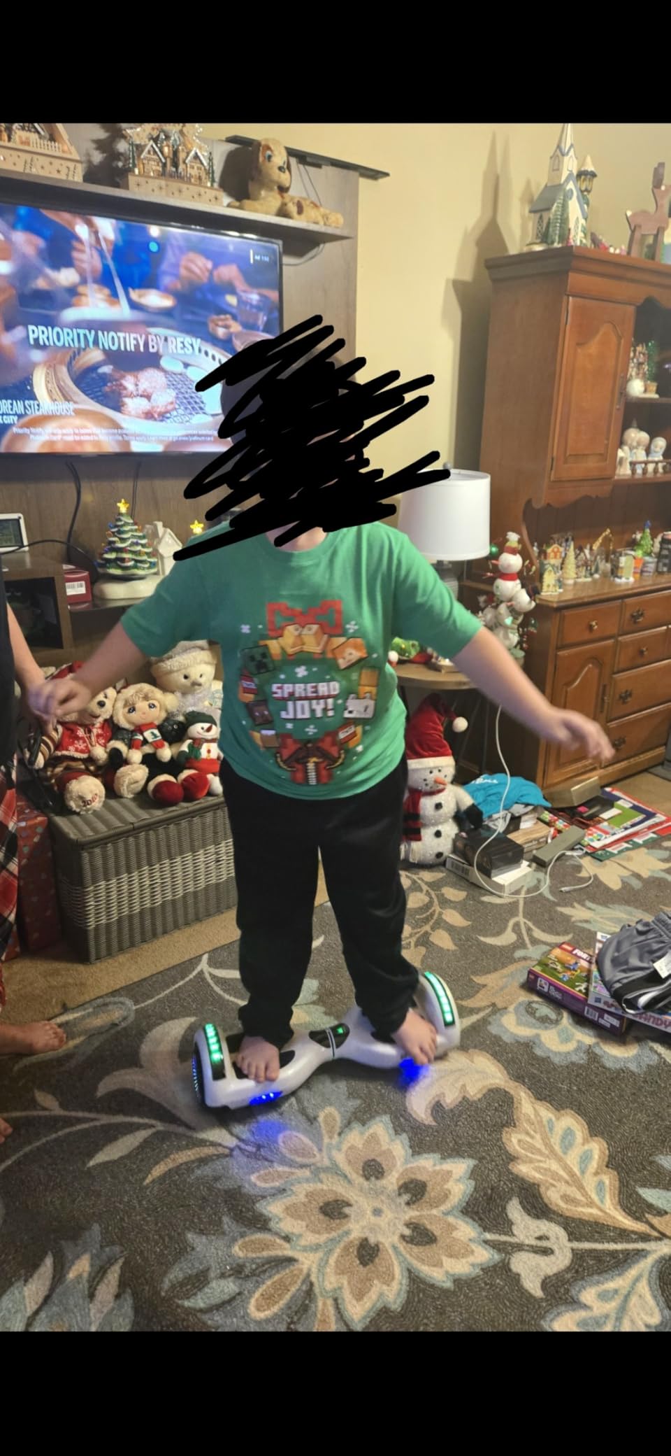 SIMATE Hoverboard, Bluetooth All Terrain Hover Boards with LED Lights and APP Control, Gifts for Kids Adults Girls Boys, for All Ages - Customer Photo 2