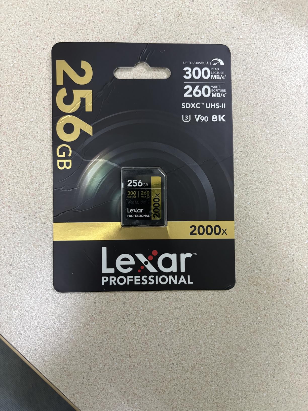 Lexar 256GB Professional 2000x SD Card, UHS-II, C10, U3, V90, Full HD, 8K, Up To 300MB/s Read SDXC Memory Card, for DSLR, Cinema-Quality Video Cameras (LSD2000256G-BNNNU) - Customer Photo 2
