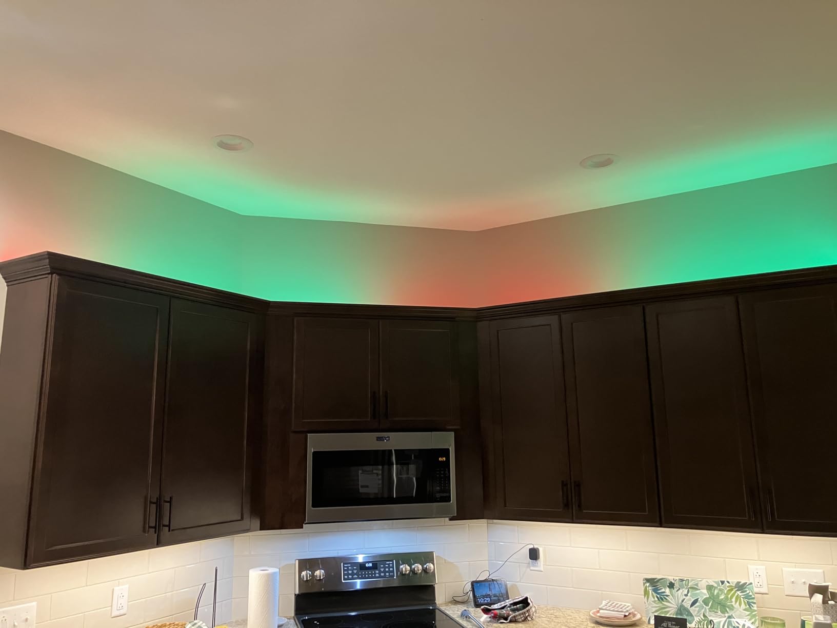 Govee 100ft RGBIC LED Strip Lights, Smart LED Lights Work with Alexa and Google Assistant, LED Lights for Bedroom WiFi App Control Segmented DIY Multiple Colors, Color Changing Light, (2 x 50ft) Customer Review Govee 100ft RGBIC LED Strip Lights, Smart LED Lights Work with Alexa and Google Assistant, LED Lights for Bedroom WiFi App Control Segmented DIY Multiple Colors, Color Changing Light, (2 x 50ft) - Customer Photo 1