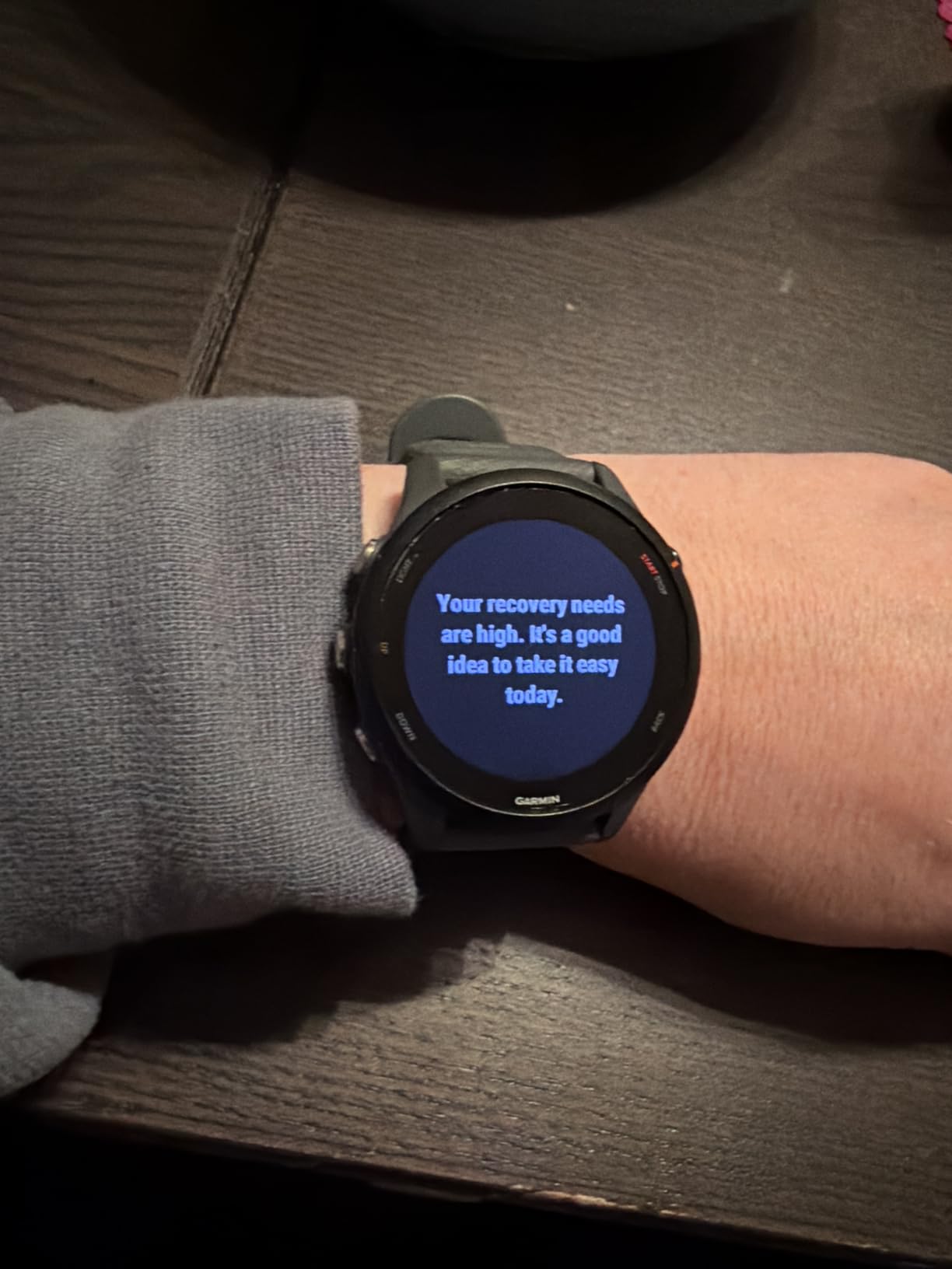 Garmin Forerunner 255, GPS Running Smartwatch, Advanced Insights, Long-Lasting Battery, Tidal Blue - Customer Photo 1