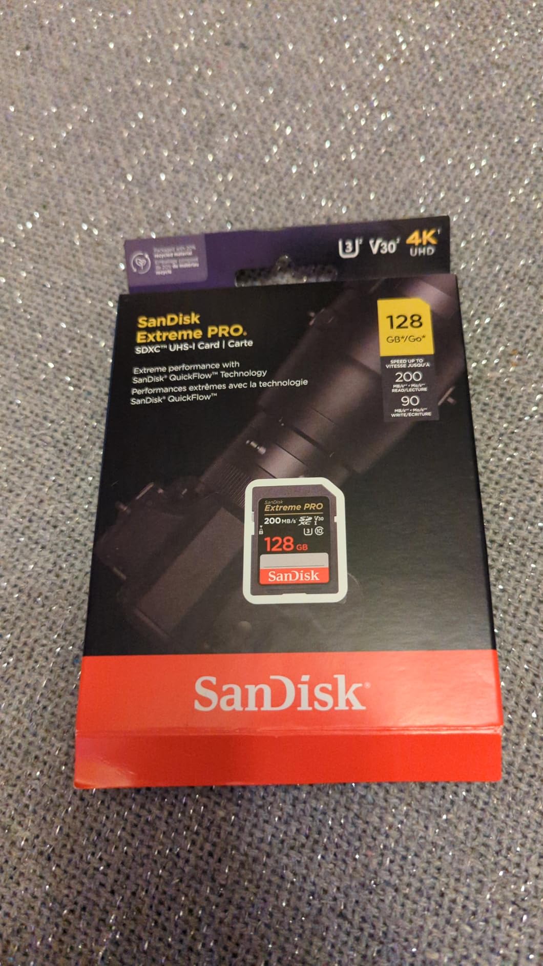 SanDisk 128GB Extreme PRO SDXC UHS-I Memory Card - C10, U3, V30, 4K UHD customer photo 2
