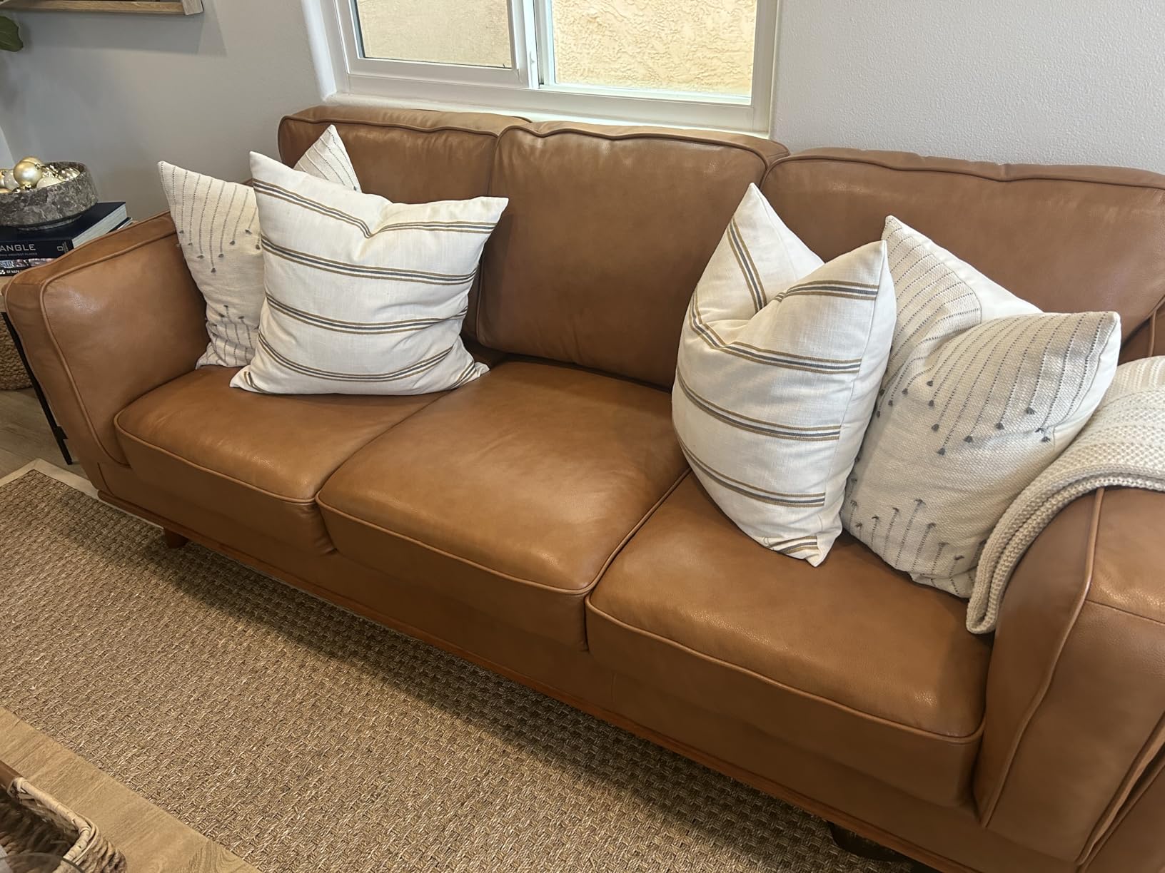 Valencia Artisan Full Leather Sofa 88\