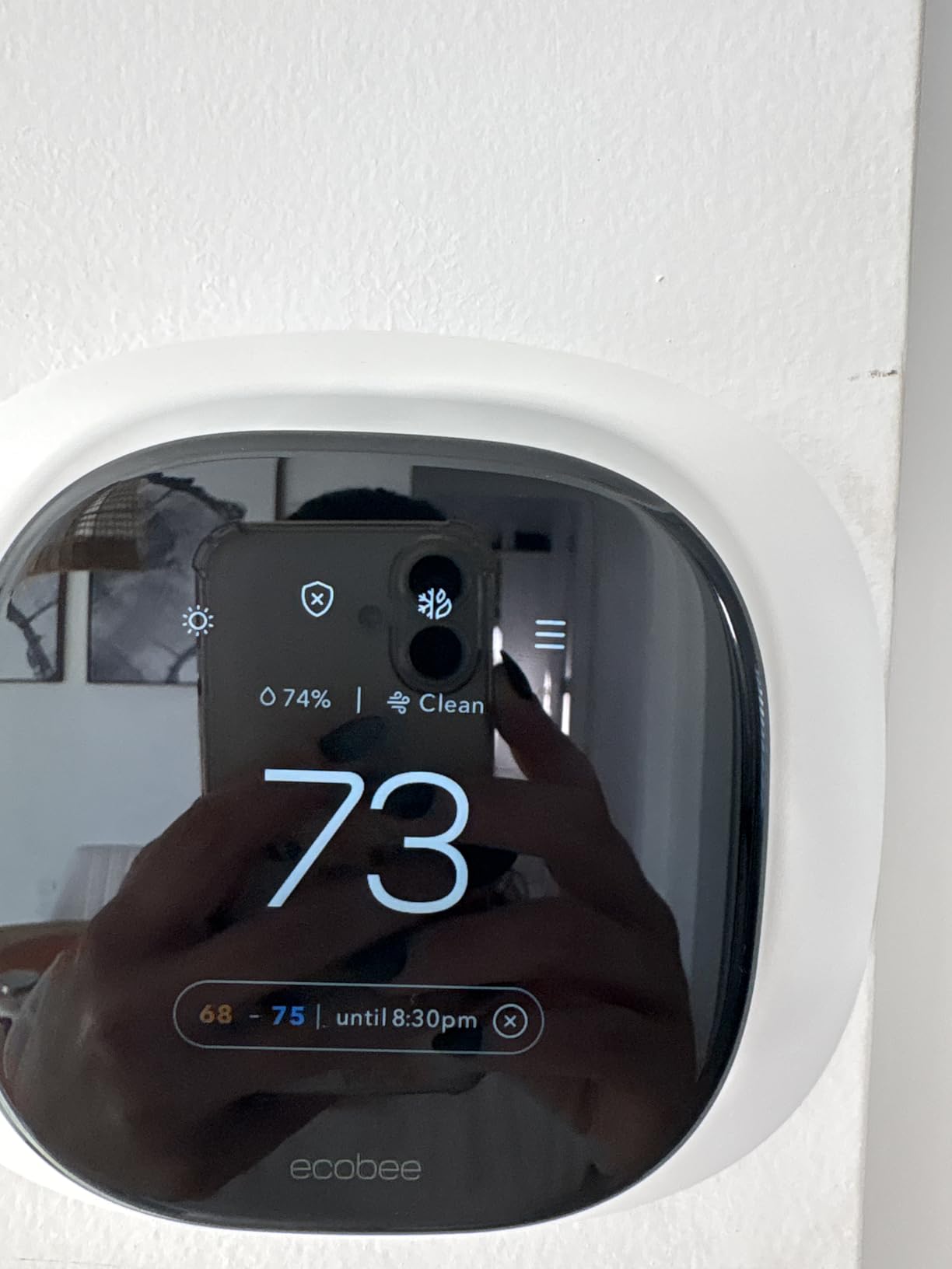 ecobee Smart Thermostat Premium with Smart Sensor and Air Quality Monitor - Programmable Wifi Thermostat - Works with Siri, Alexa, Google Assistant Customer Review ecobee Smart Thermostat Premium with Smart Sensor and Air Quality Monitor - Programmable Wifi Thermostat - Works with Siri, Alexa, Google Assistant - Customer Photo 2