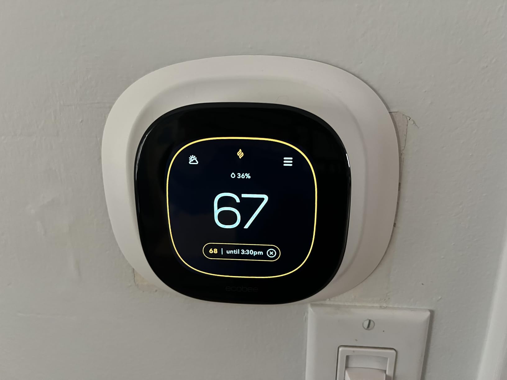 ecobee Smart Thermostat Enhanced Customer Review ecobee Smart Thermostat Enhanced - Customer Photo 1