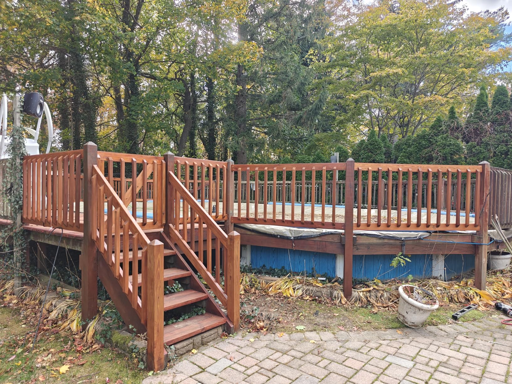 DEFY Ultra Semi-Transparent Outdoor Wood Stain and Sealer in One - Cedar Tone, 1 Gallon, Deck Stain and Sealer | Rich Color and Satin Sheen for All Wood Types Customer Review DEFY Ultra Semi-Transparent Outdoor Wood Stain and Sealer in One - Cedar Tone, 1 Gallon, Deck Stain and Sealer | Rich Color and Satin Sheen for All Wood Types - Customer Photo 1