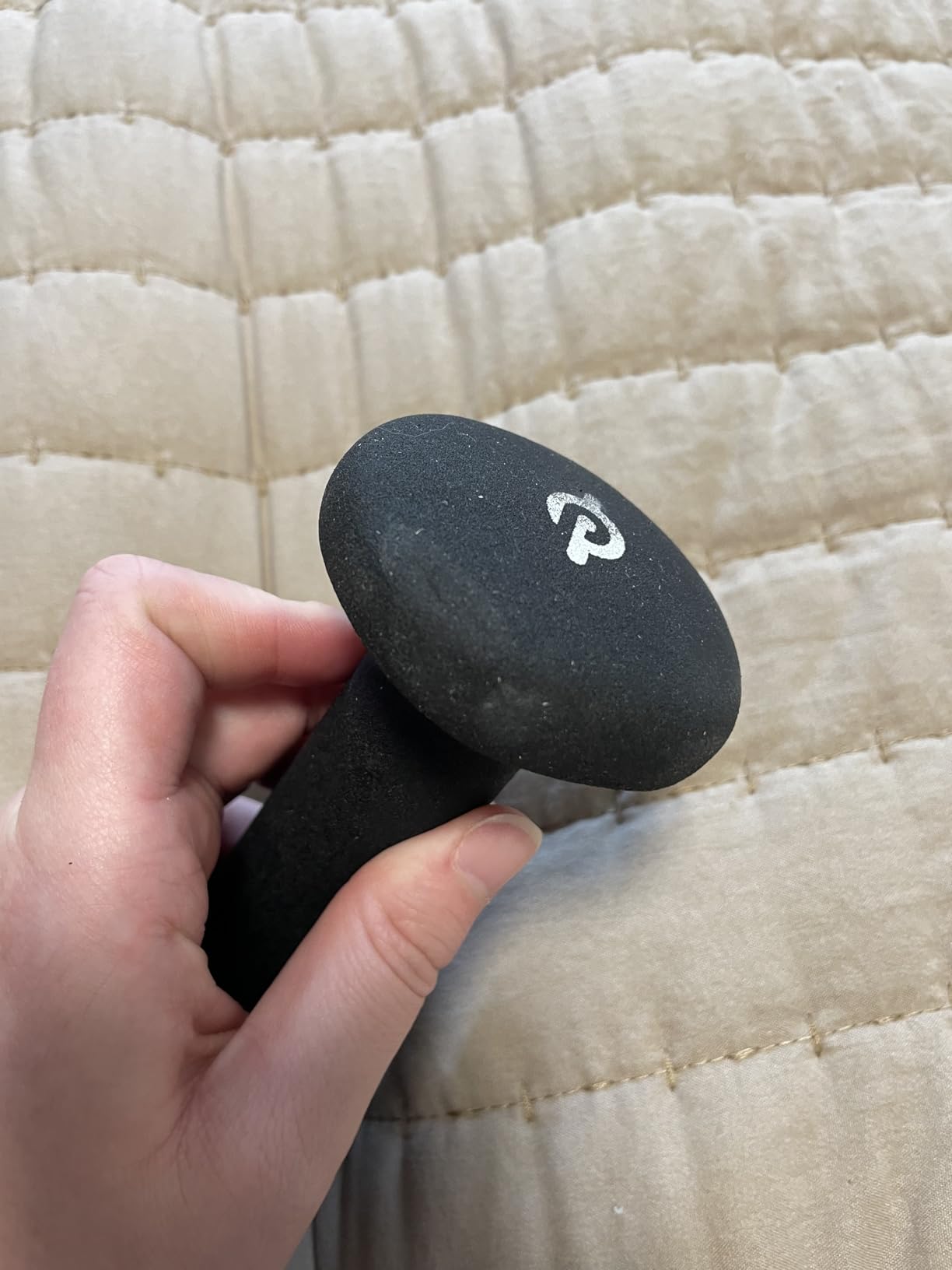 Peloton Light Weights | Set of Two Sweat-Proof Weights with Non-Slip Grip, Designed to Fit in the Back of Peloton Bike and Bike+ - 3 lb Customer Review Peloton Light Weights | Set of Two Sweat-Proof Weights with Non-Slip Grip, Designed to Fit in the Back of Peloton Bike and Bike+ - 3 lb - Customer Photo 1