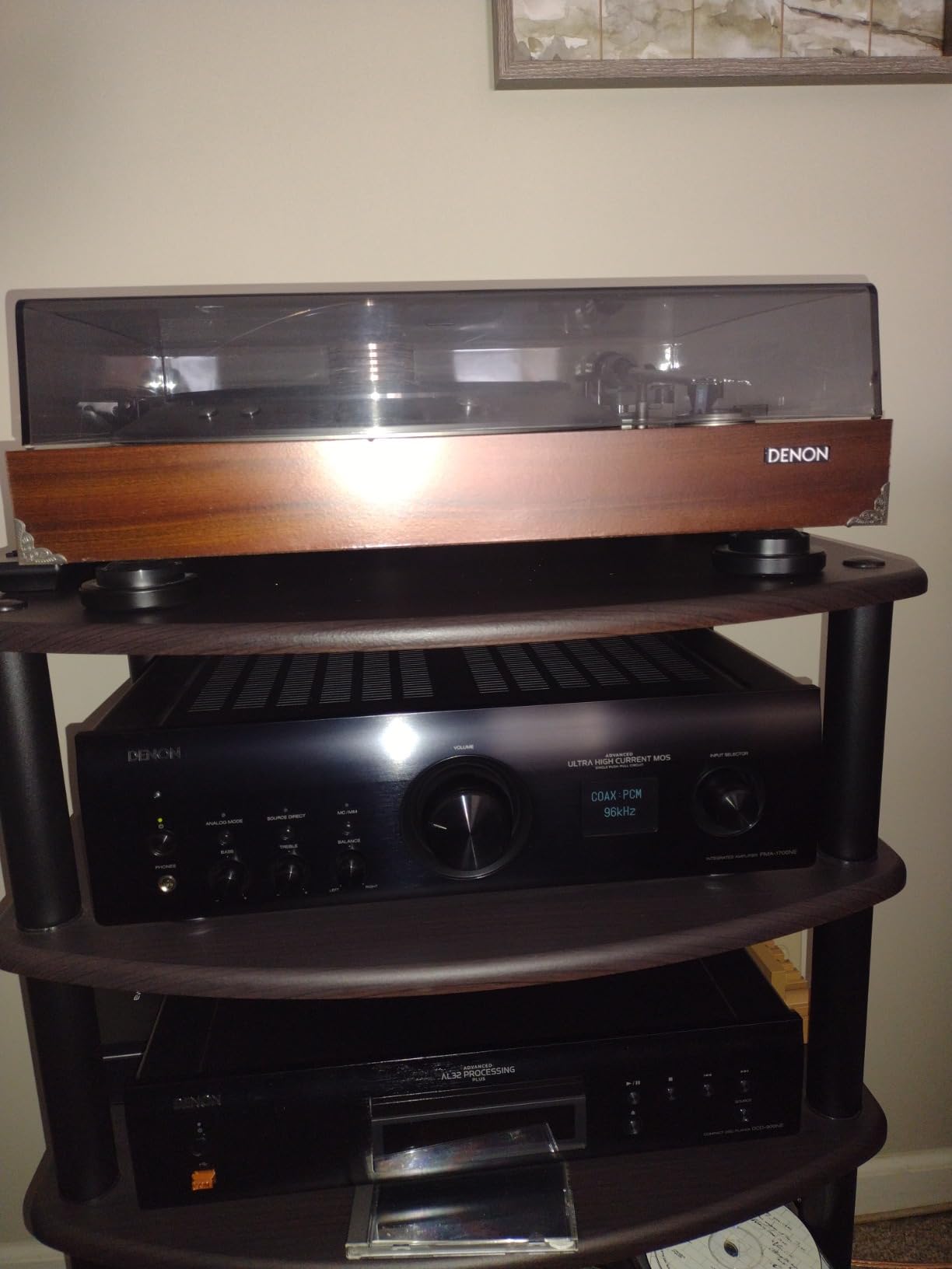 Denon PMA-1700NE Integrated Amplifier (140W x 2), USB-DAC & Phono Equalizer, Analog Mode, High-Current Power Circuit, AL32 Processing Plus, Hi-Res Audio, Silver Customer Review Denon PMA-1700NE Integrated Amplifier (140W x 2), USB-DAC & Phono Equalizer, Analog Mode, High-Current Power Circuit, AL32 Processing Plus, Hi-Res Audio, Silver - Customer Photo 1
