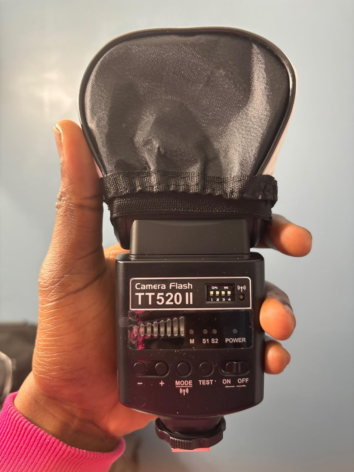 Godox TT520II Wireless Transmission Flash Speedlite - Built-in Receiver and RT Transmitter Compatible for Canon Nikon Panasonic Olympus Pentax and Other DSLR Cameras with Standard Hot Shoe - Customer Photo 2