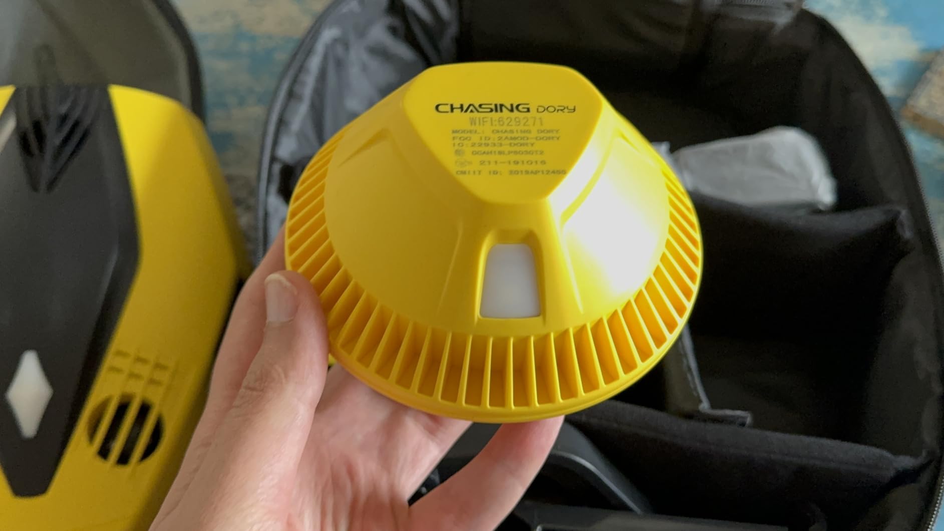 Chasing Dory Underwater Drone Camera, 1080p Full Hd Underwater Photography Rov, Real-time Observation, App and Bluetooth Remote Control, One Click Sharing with Portable Backpack for Diving Customer Review Chasing Dory Underwater Drone Camera, 1080p Full Hd Underwater Photography Rov, Real-time Observation, App and Bluetooth Remote Control, One Click Sharing with Portable Backpack for Diving - Customer Photo 2