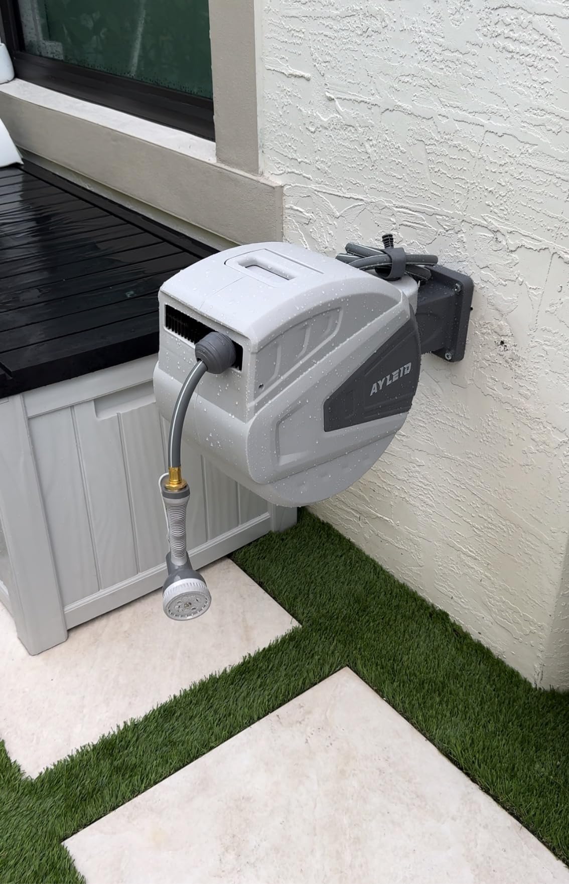 Ayleid Retractable Garden Hose Reel, 1/2
