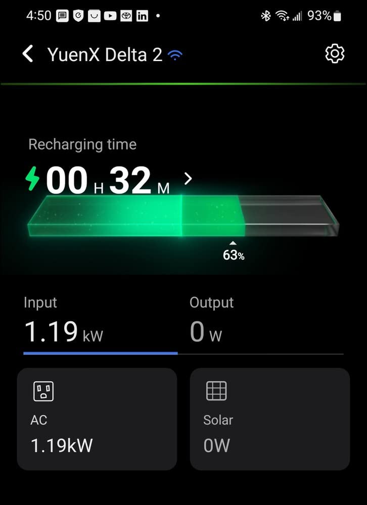 EF ECOFLOW Portable Power Station DELTA 2, 1024Wh LiFePO4 (LFP) Battery, 1800W AC/100W USB-C Output, Solar Generator(Solar Panel Optional) for Home Backup Power, Camping & RVs Customer Review EF ECOFLOW Portable Power Station DELTA 2, 1024Wh LiFePO4 (LFP) Battery, 1800W AC/100W USB-C Output, Solar Generator(Solar Panel Optional) for Home Backup Power, Camping & RVs - Customer Photo 2