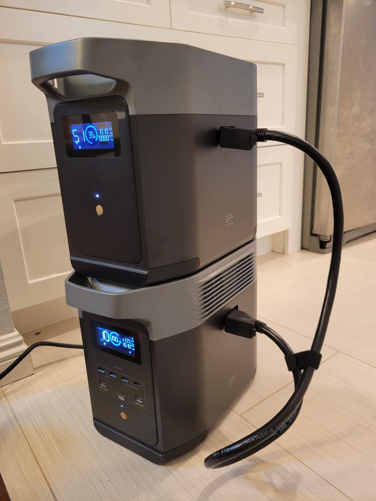 EF ECOFLOW Portable Power Station DELTA 2, 1024Wh LiFePO4 (LFP) Battery, 1800W AC/100W USB-C Output, Solar Generator (Solar Panel Optional) for Home Backup Power, Camping & RVs Customer Review EF ECOFLOW Portable Power Station DELTA 2, 1024Wh LiFePO4 (LFP) Battery, 1800W AC/100W USB-C Output, Solar Generator (Solar Panel Optional) for Home Backup Power, Camping & RVs - Customer Photo 5