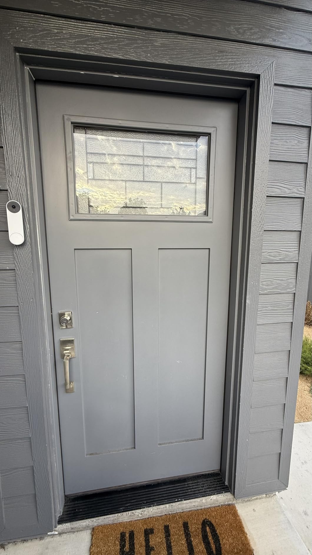 Nest Doorbell (Wired, 2nd Gen) - Wired Video Doorbell Camera - Doorbell Security Camera - Snow - Customer Photo 1