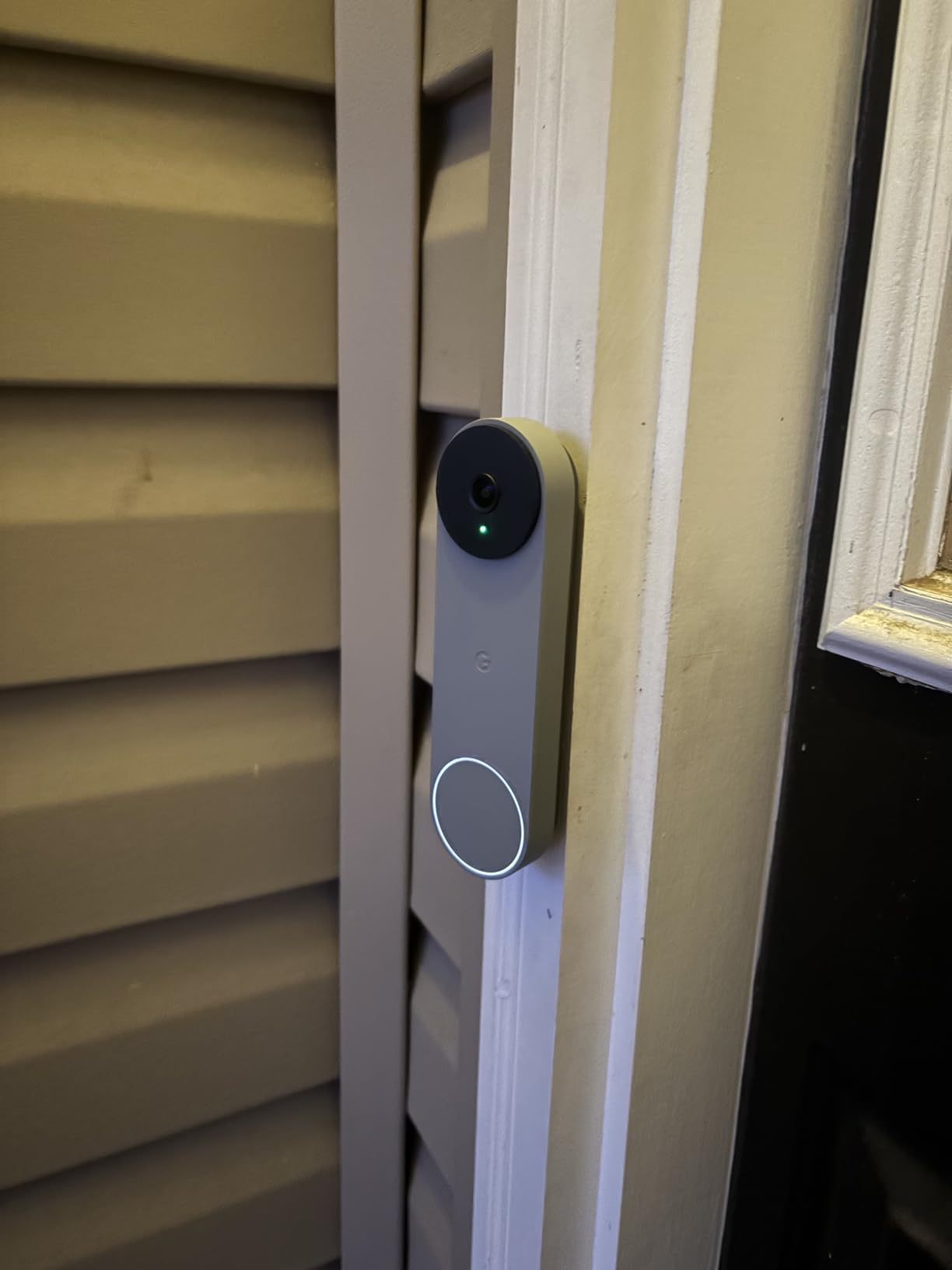 Nest Doorbell (Wired, 2nd Gen) - Wired Video Doorbell Camera - Doorbell Security Camera - Snow - Customer Photo 2
