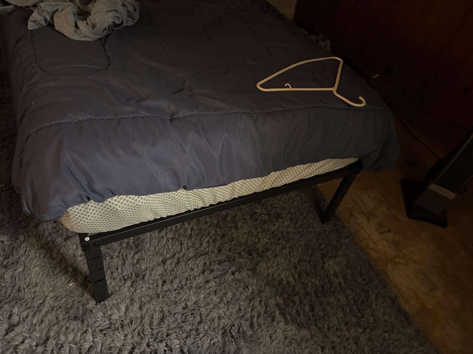 Hafenpo 14 Inch Queen Bed Frame - Sturdy Metal Platform Queen Size, No Box Spring Needed, Heavy Duty, Easy Assembly, Strong Bearing Capacity, Under Bed Storage, Black - Customer Photo 1