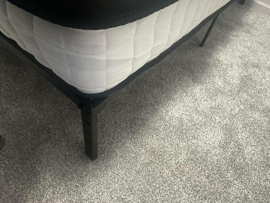 Hafenpo 14 Inch Queen Bed Frame - Sturdy Metal Platform Queen Size, No Box Spring Needed, Heavy Duty, Easy Assembly, Strong Bearing Capacity, Under Bed Storage, Black - Customer Photo 2