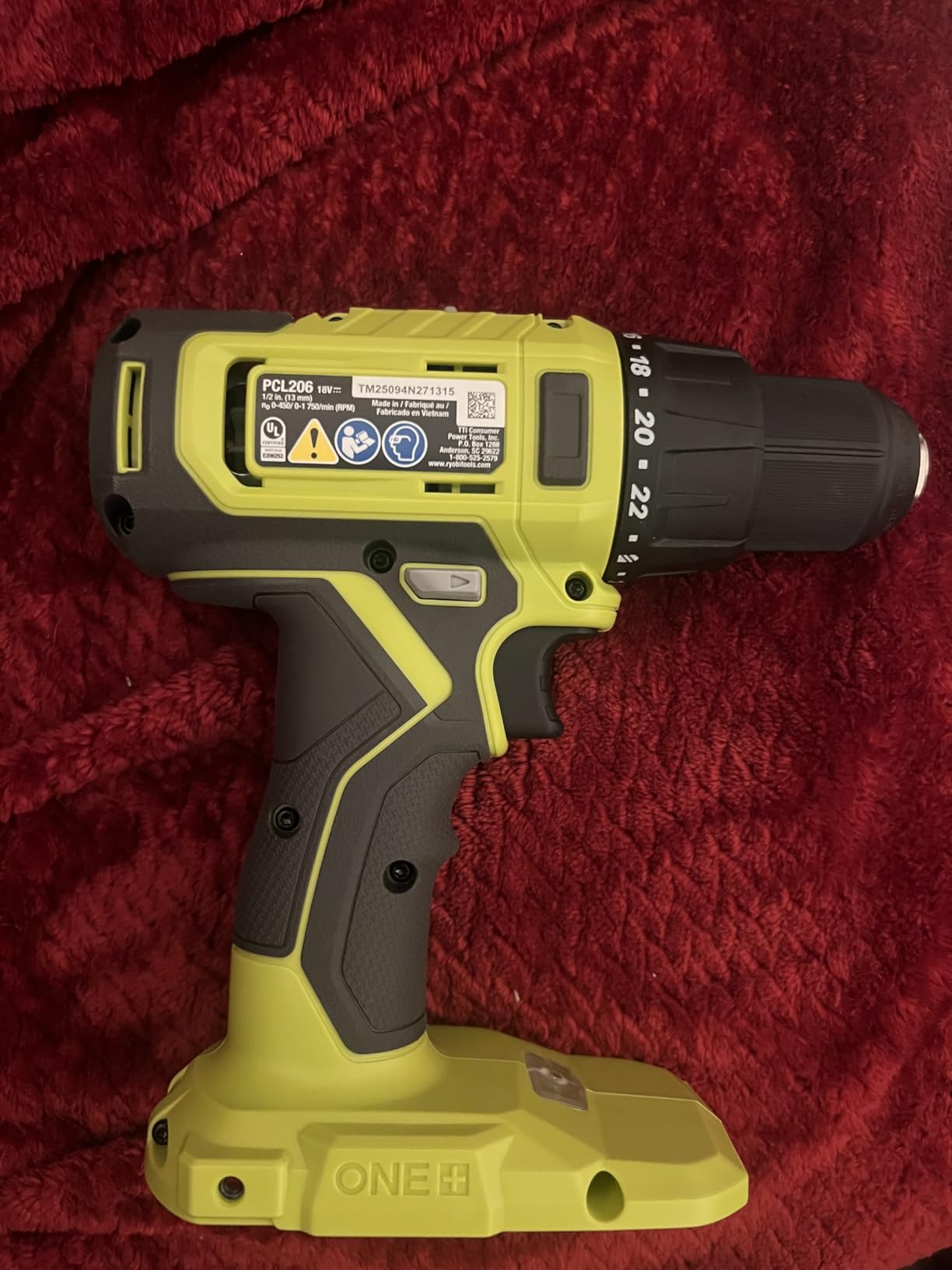 RYOBI ONE+ 18V Cordless 1/2in Drill/Driver PCL206B (Tool Only) customer photo 2