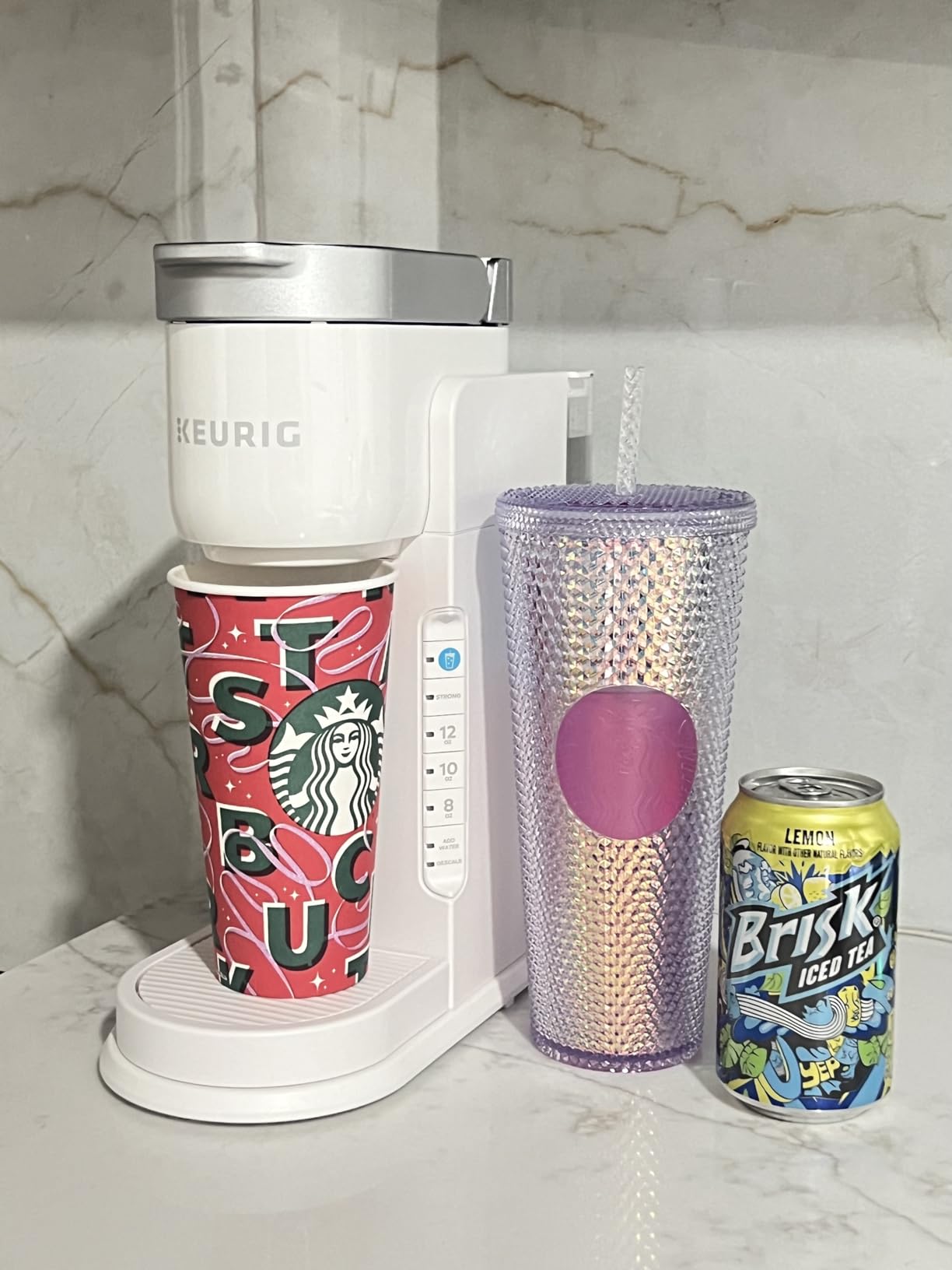 Keurig K-Iced Single Serve Coffee Maker – Brew Over Ice Button, Compact Design, Perfect Holiday Gift for Iced Coffee Lovers, Gray - Customer Photo 2