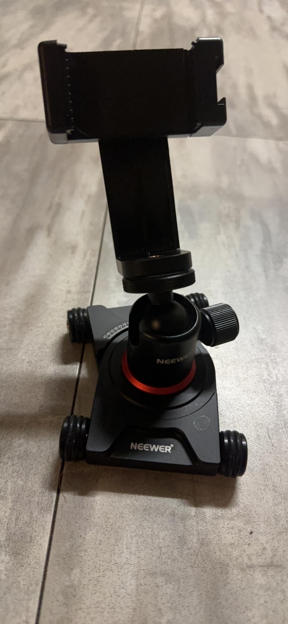 NEEWER Camera Slider Dolly with Ball Head & Phone Clamp,4 Wheeled Tabletop Dolly Manual Skater with 360° Panorama Compatible with DSLR Camera Video Camcorder GoPro iPhone and Android Smartphone, SD001 Customer Review NEEWER Camera Slider Dolly with Ball Head & Phone Clamp,4 Wheeled Tabletop Dolly Manual Skater with 360° Panorama Compatible with DSLR Camera Video Camcorder GoPro iPhone and Android Smartphone, SD001 - Customer Photo 1