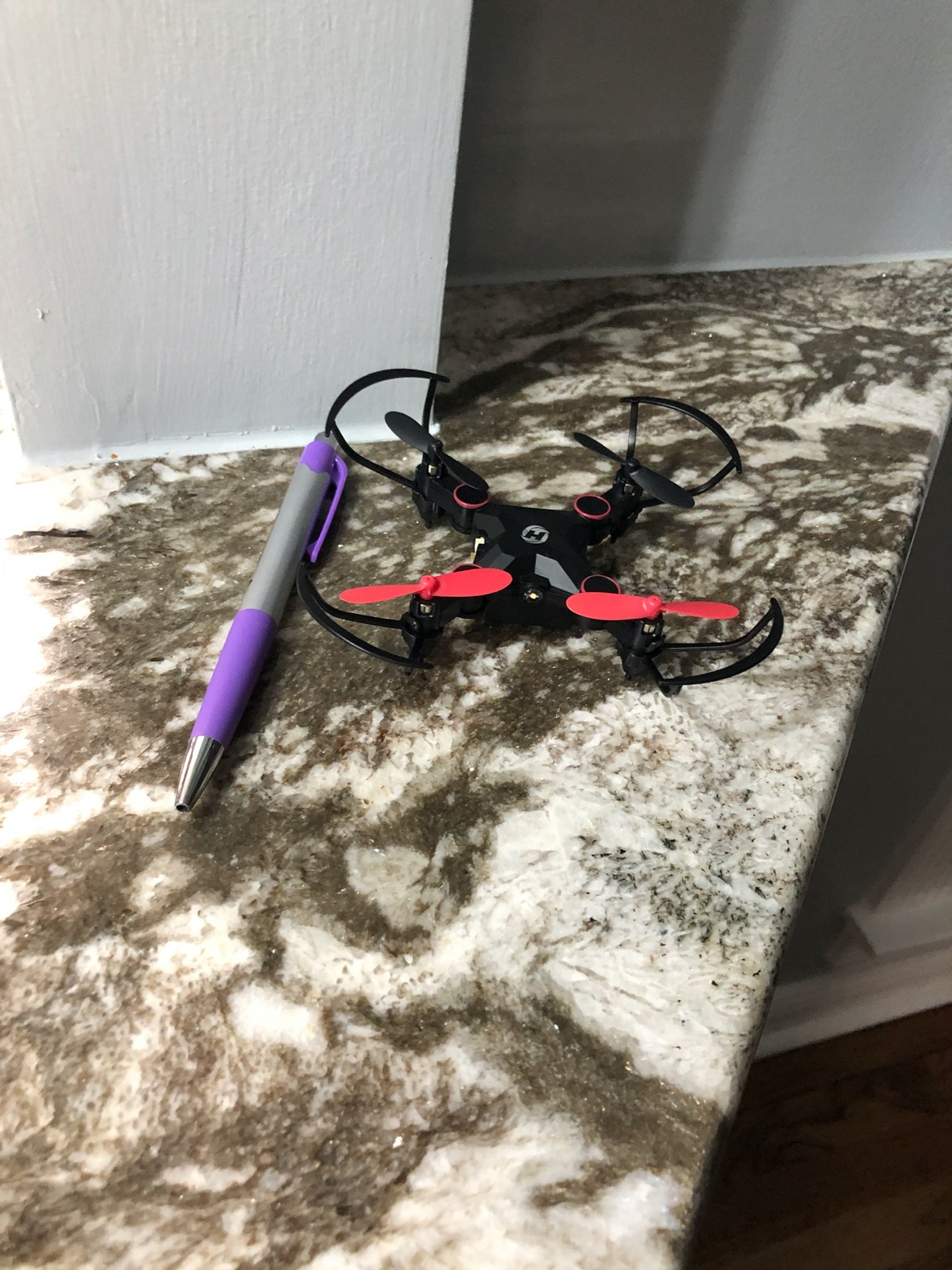 Holy Stone HS190 Foldable Mini Drone for Kids Beginners, RC Nano Quadcopter with Altitude Hold, 3D Flips, High Speeds Rotation, Headless Mode, Throw to Go, One Key Return, Great Gift Toys for Boys and Girls, Blue Customer Review Holy Stone HS190 Foldable Mini Drone for Kids Beginners, RC Nano Quadcopter with Altitude Hold, 3D Flips, High Speeds Rotation, Headless Mode, Throw to Go, One Key Return, Great Gift Toys for Boys and Girls, Blue - Customer Photo 1
