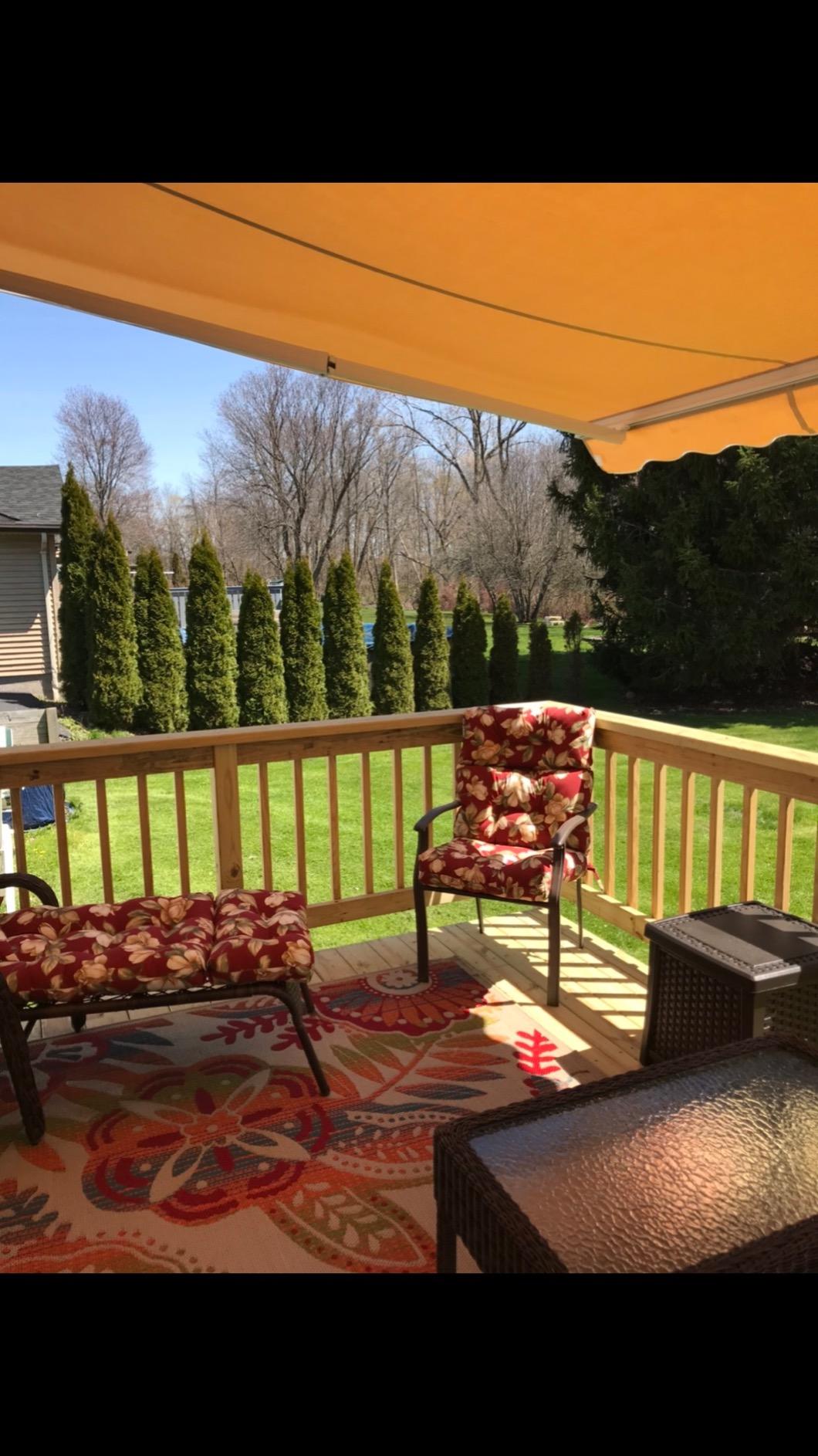ADVANING Luxury Series, 12'x10' Electric Retractable Awning, Premium Quality Fully Assembled UV+ Sun Shade Canopy, Heather Gray, EA1210-A112H2 Customer Review ADVANING Luxury Series, 12'x10' Electric Retractable Awning, Premium Quality Fully Assembled UV+ Sun Shade Canopy, Heather Gray, EA1210-A112H2 - Customer Photo 1