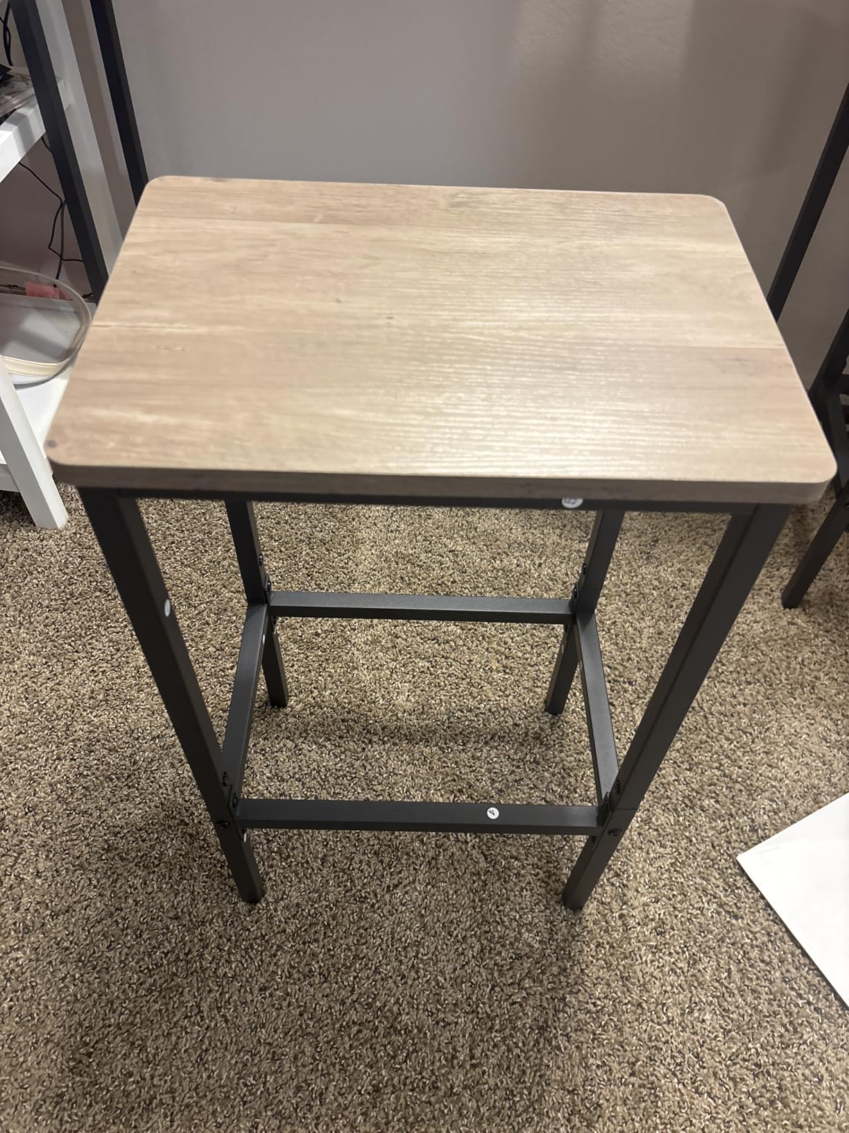 HOOBRO Bar Stools, Set of 2 Bar Chairs, Kitchen Breakfast Bar Stools with Footrest, 25.8
