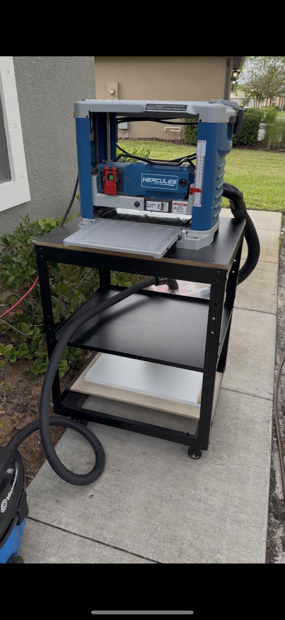 VEVOR Thickness Planer, Two-Blade, 13-Inch Width Worktable Benchtop Planer, 15-Amp 2000W Powerful Motor customer photo 1