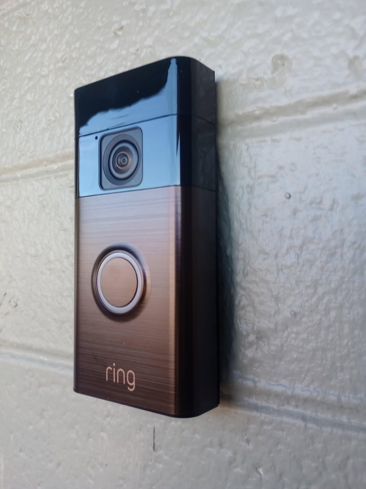 Ring Battery Doorbell (newest model), Home or business security with Head-to-Toe video, Live View with Two-Way Talk, and Motion Detection & Alerts, Venetian Bronze Customer Review Ring Battery Doorbell (newest model), Home or business security with Head-to-Toe video, Live View with Two-Way Talk, and Motion Detection & Alerts, Venetian Bronze - Customer Photo 1