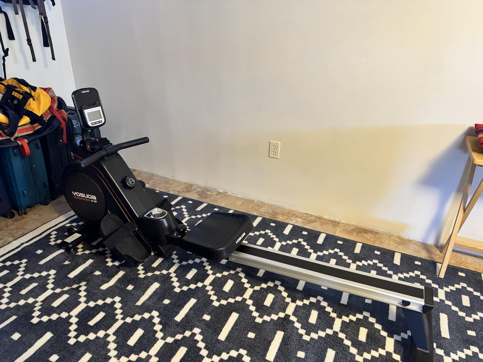 YOSUDA Magnetic/Water Rowing Machine for Home - Rower Machine Use with Bluetooth, App Supported, Rowing Machine for Taller Power Athletes, Comfortable Seat Cushion - Customer Photo 1