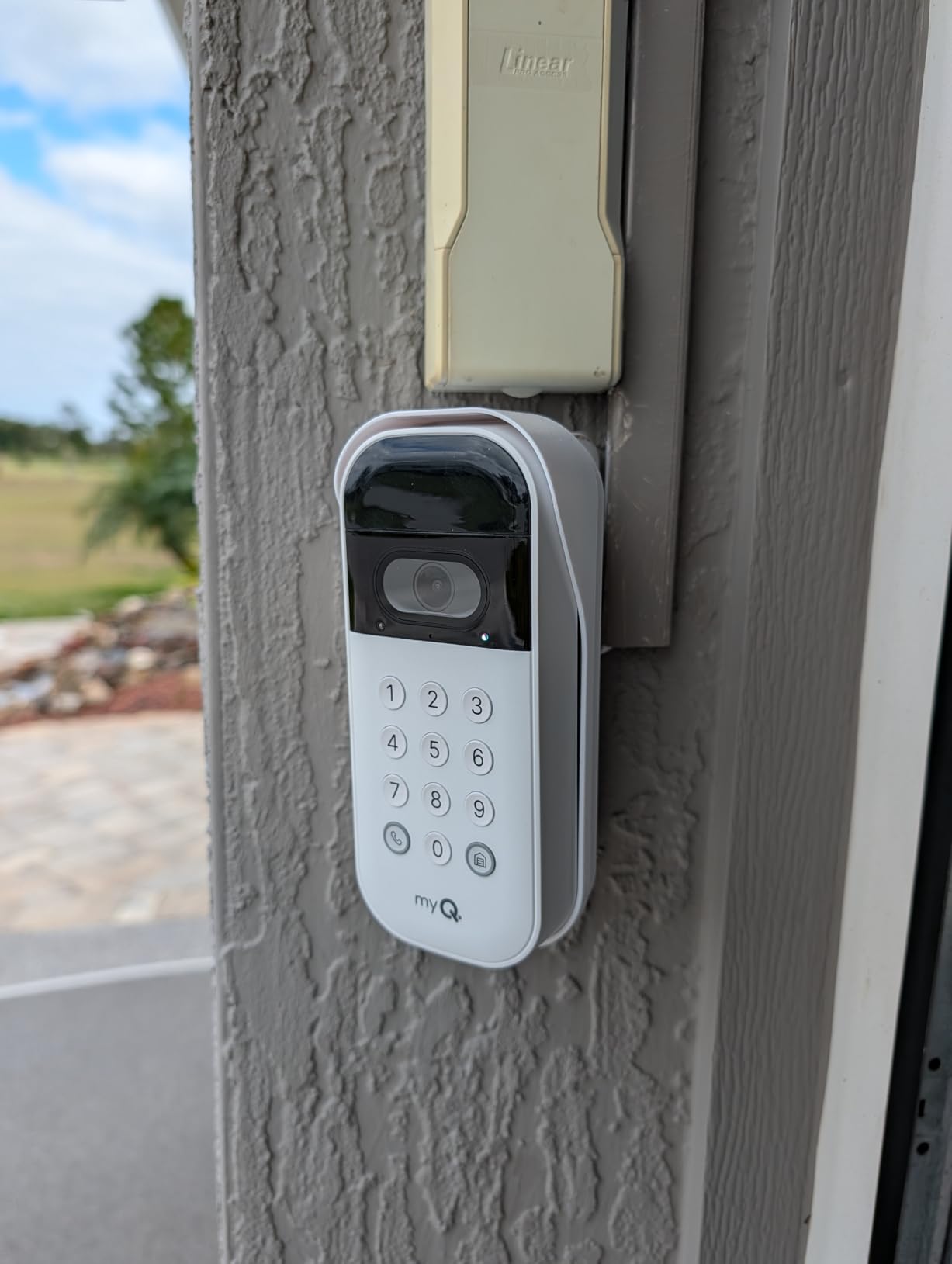myQ Smart Garage Door Video Keypad with Wide-Angle Camera,Customizable PIN Codes,and Smartphone Control–Take Charge of Your Garage Access Works with Chamberlain, LiftMaster and Craftsman openers,White Customer Review myQ Smart Garage Door Video Keypad with Wide-Angle Camera,Customizable PIN Codes,and Smartphone Control–Take Charge of Your Garage Access Works with Chamberlain, LiftMaster and Craftsman openers,White - Customer Photo 2